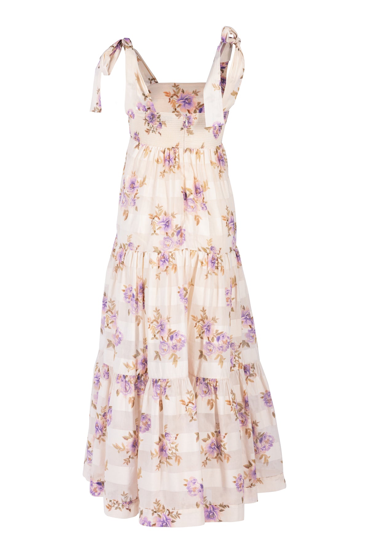 Rosa Striped Picnic Midi Dress