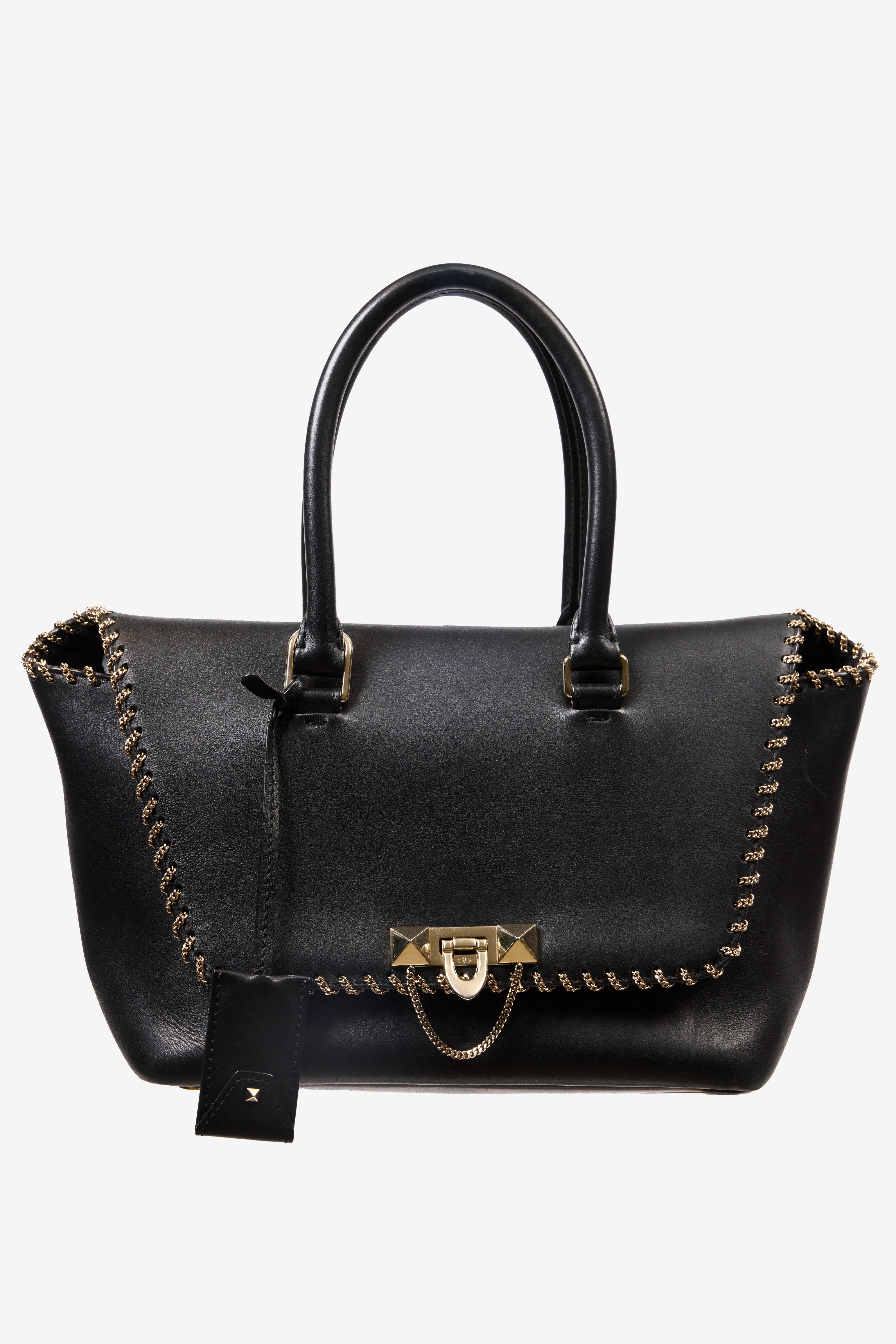 Leather Demilune Bag