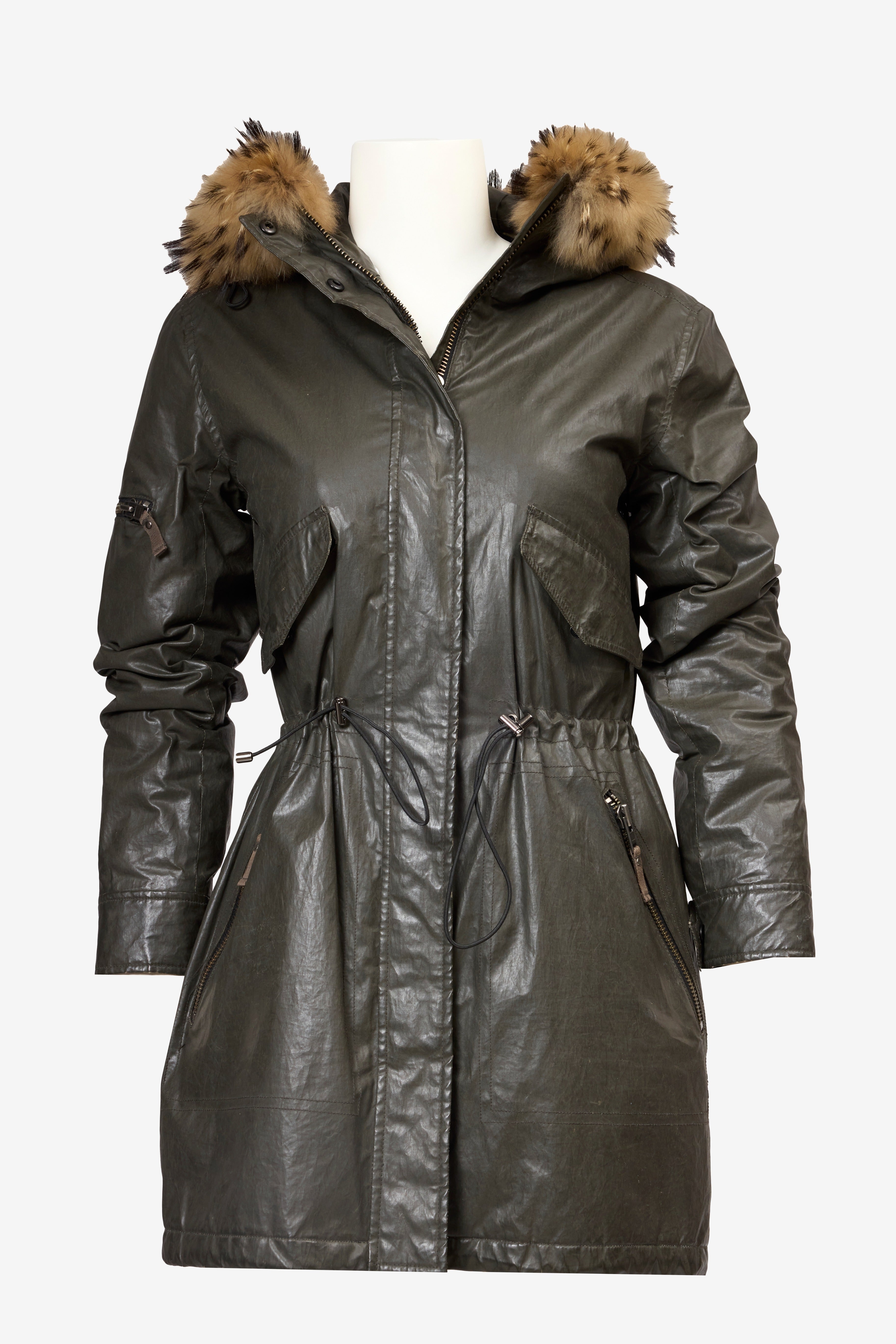 Hudson Parka with Fur Trim