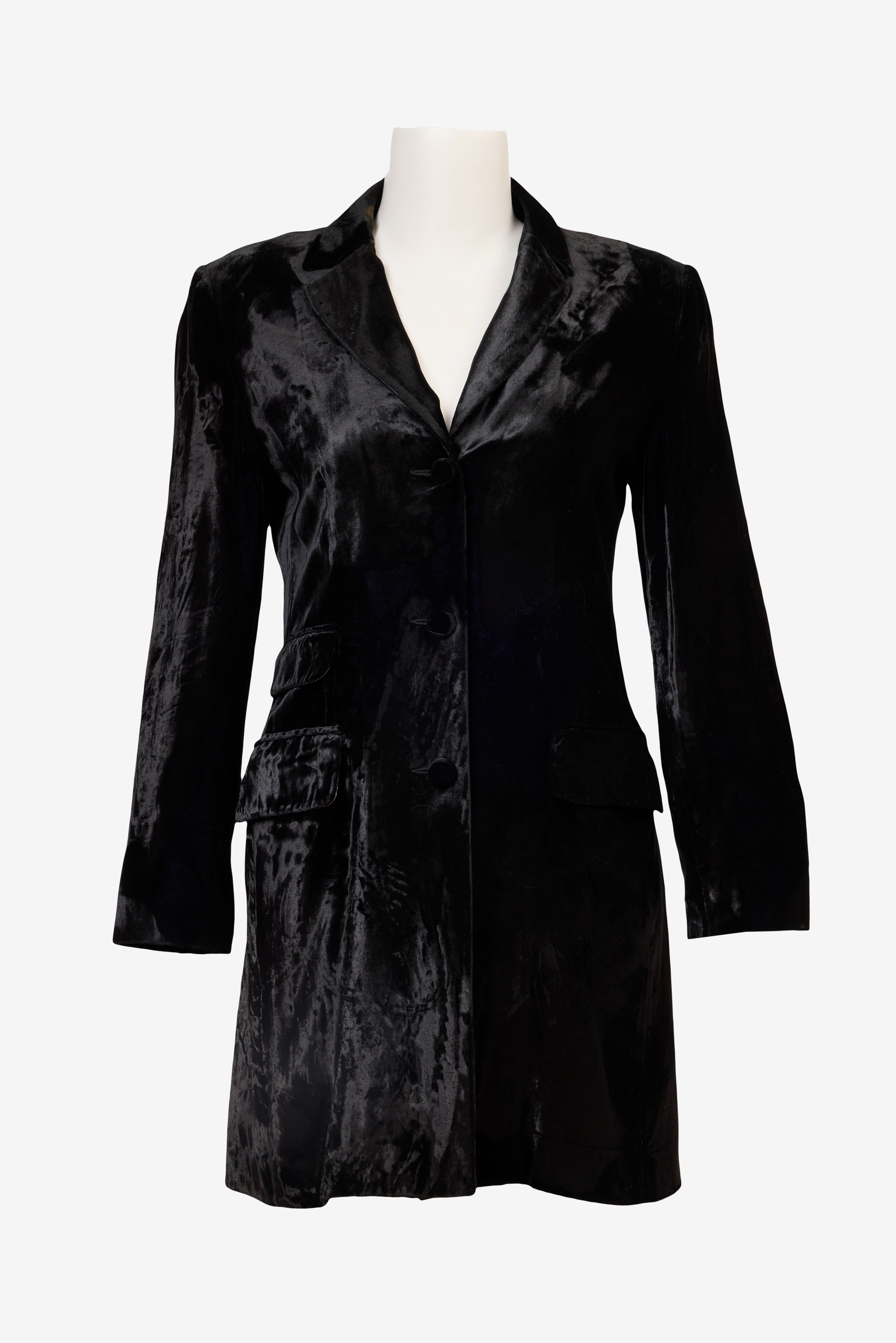 Kadife Uzun Blazer
