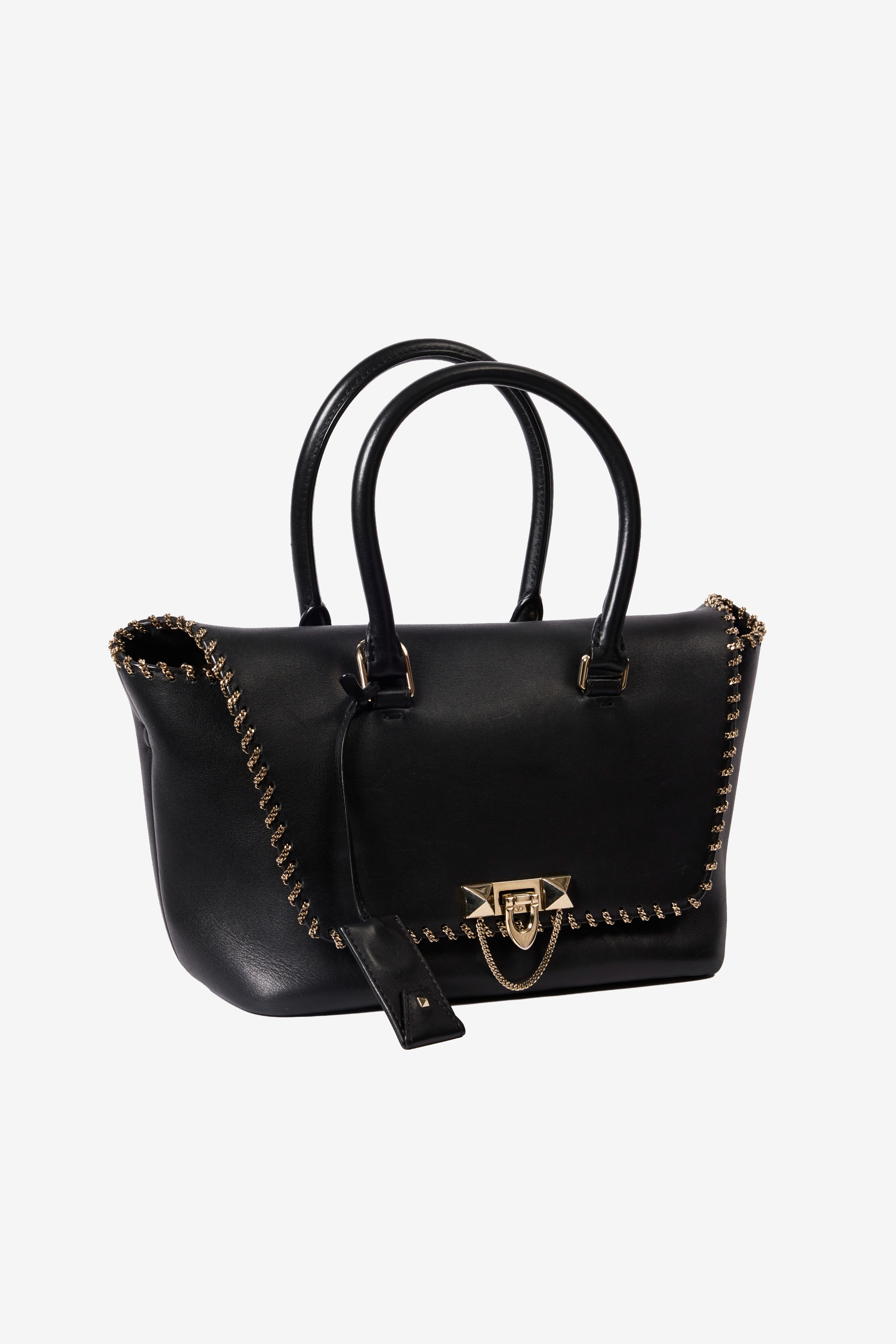 Leather Demilune Bag