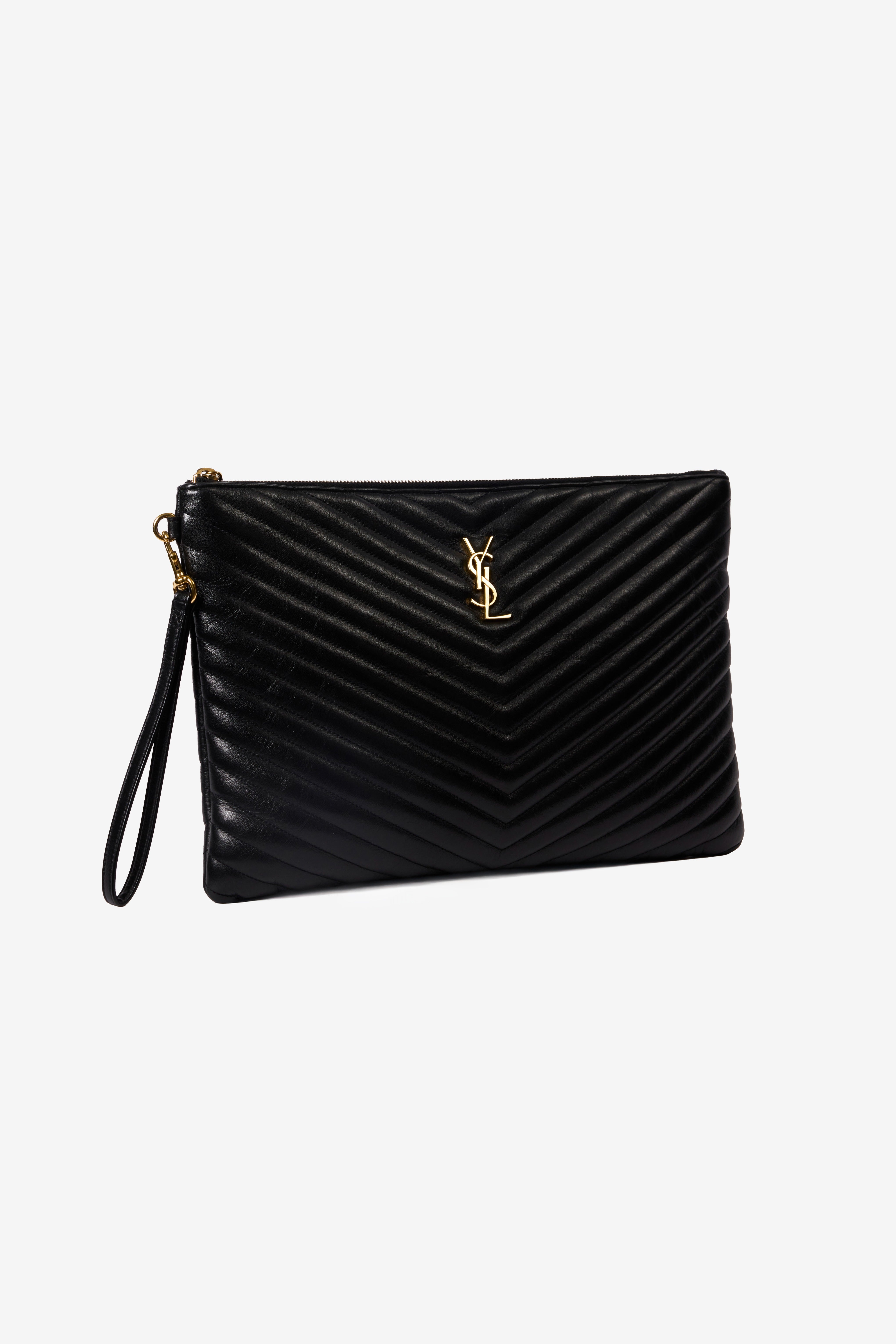 Cassandre Matelasse Medium Monogramme Clutch