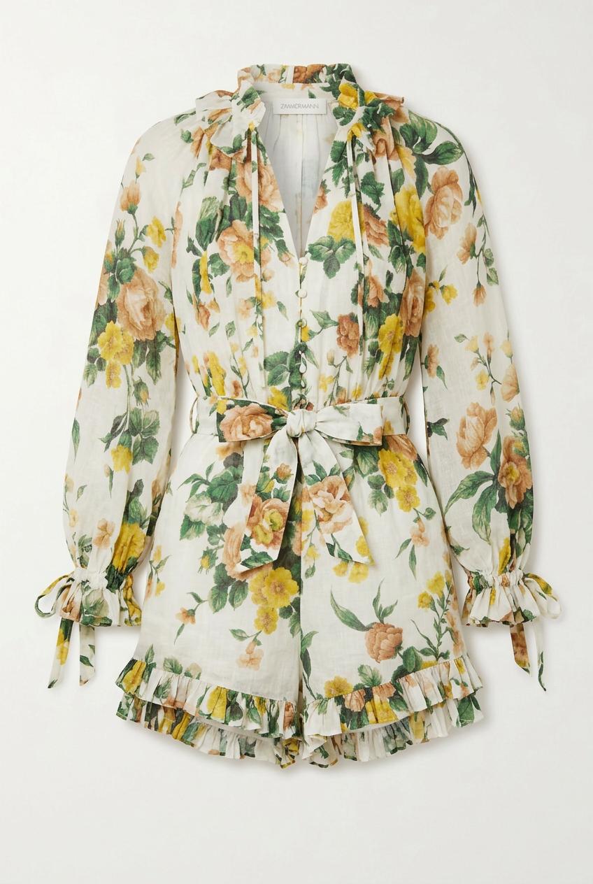Floral Print Playsuit