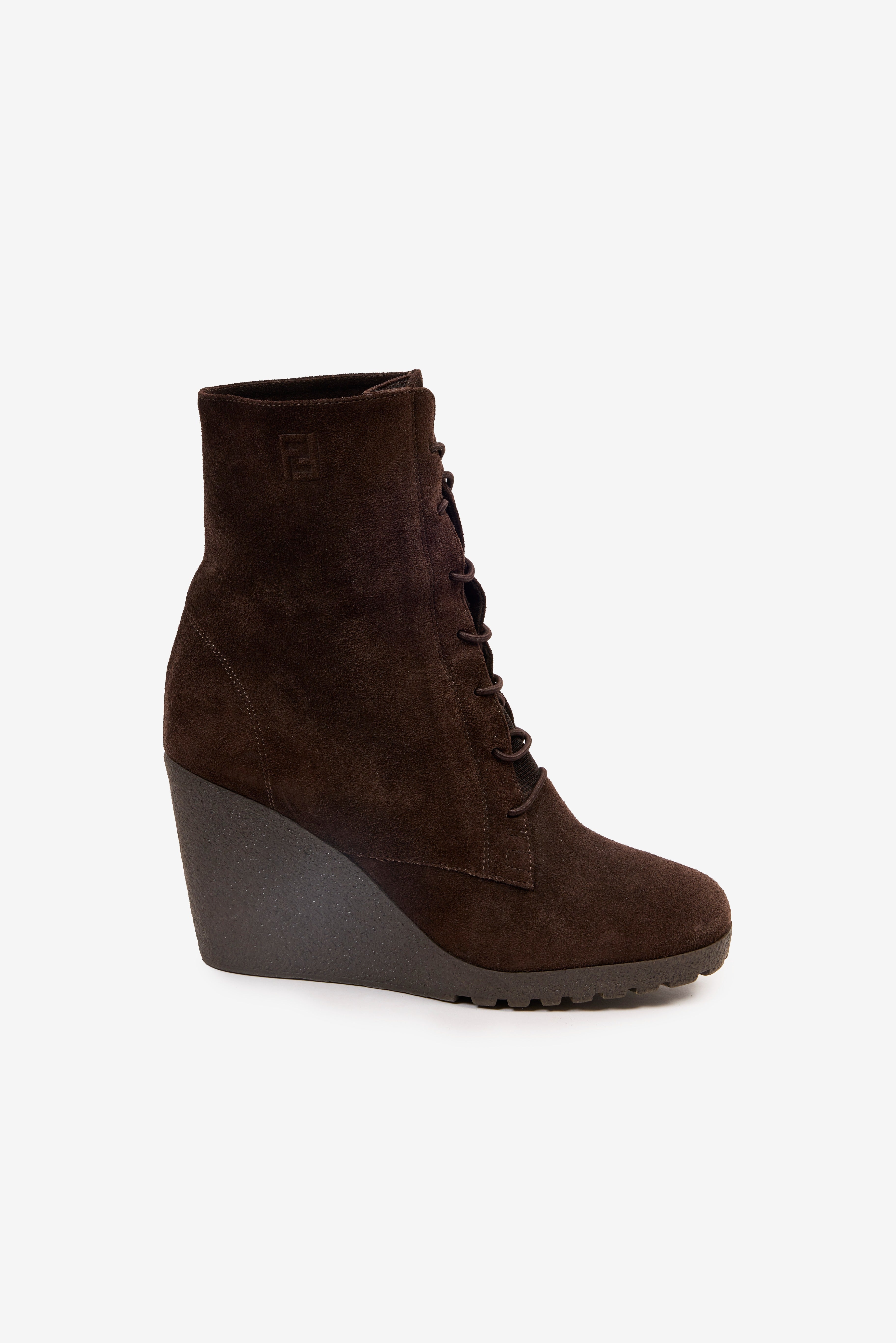 Suede Wedge Boots