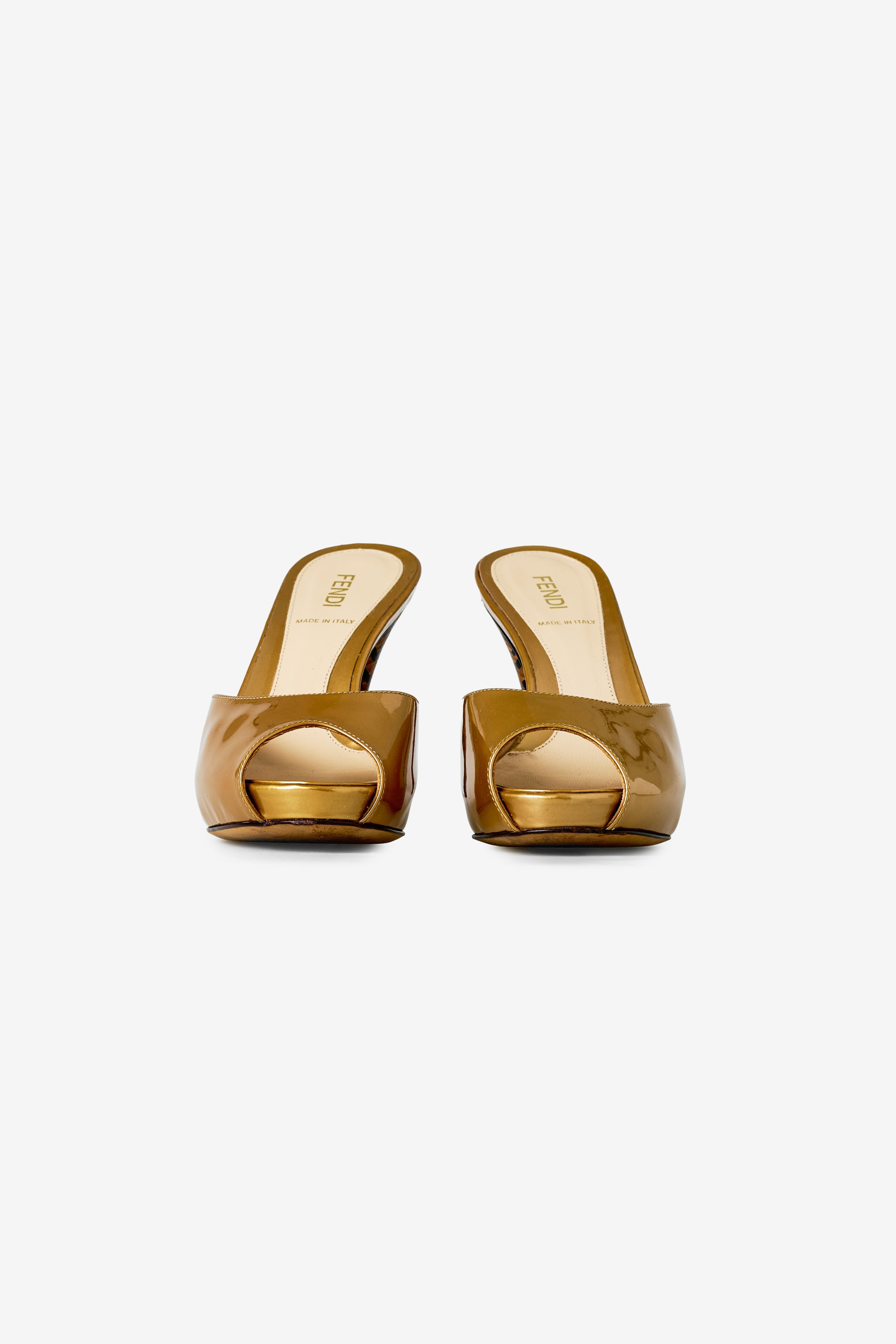 Wooden Heel Mules