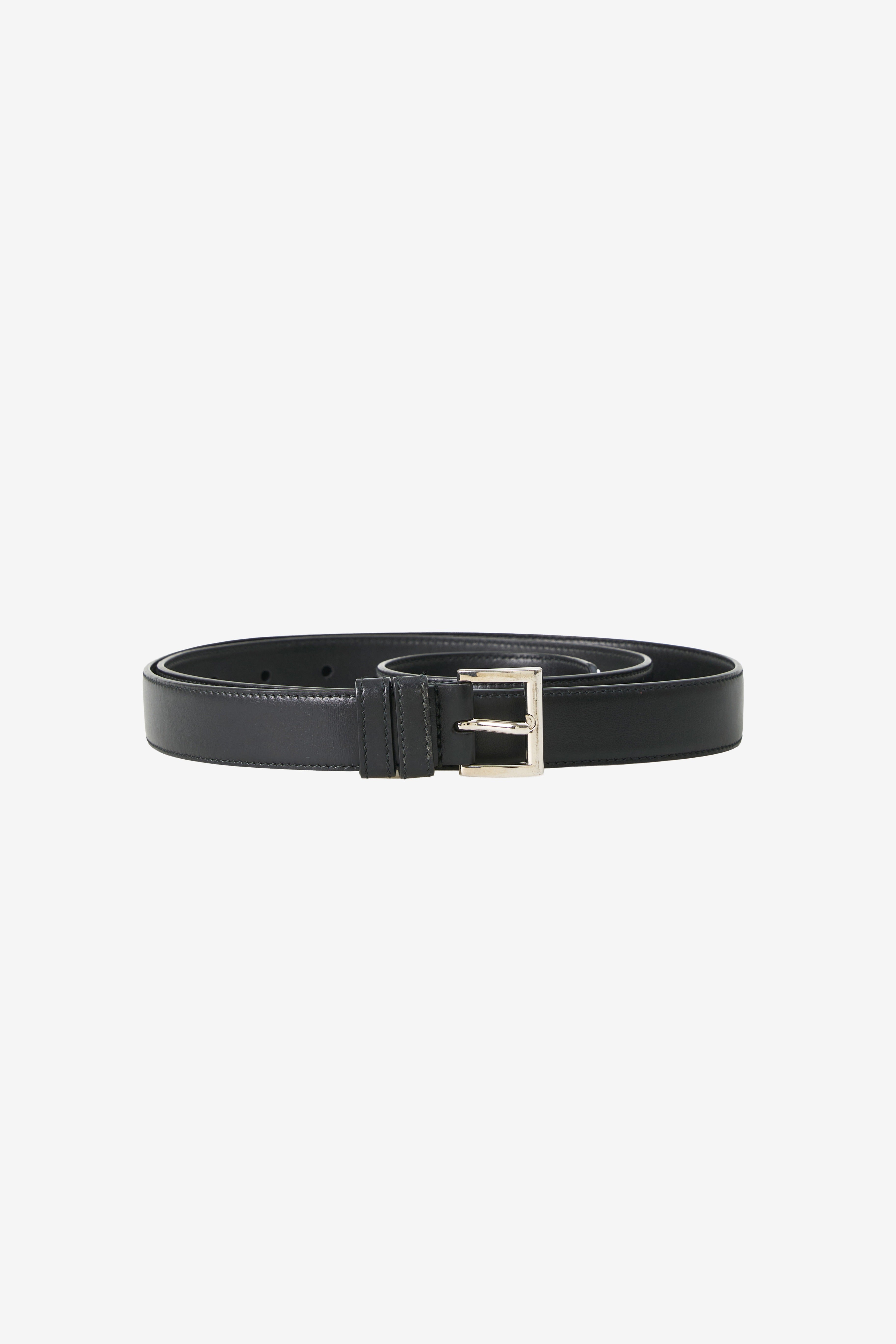 Prada Triangle-Tip Leather Belt