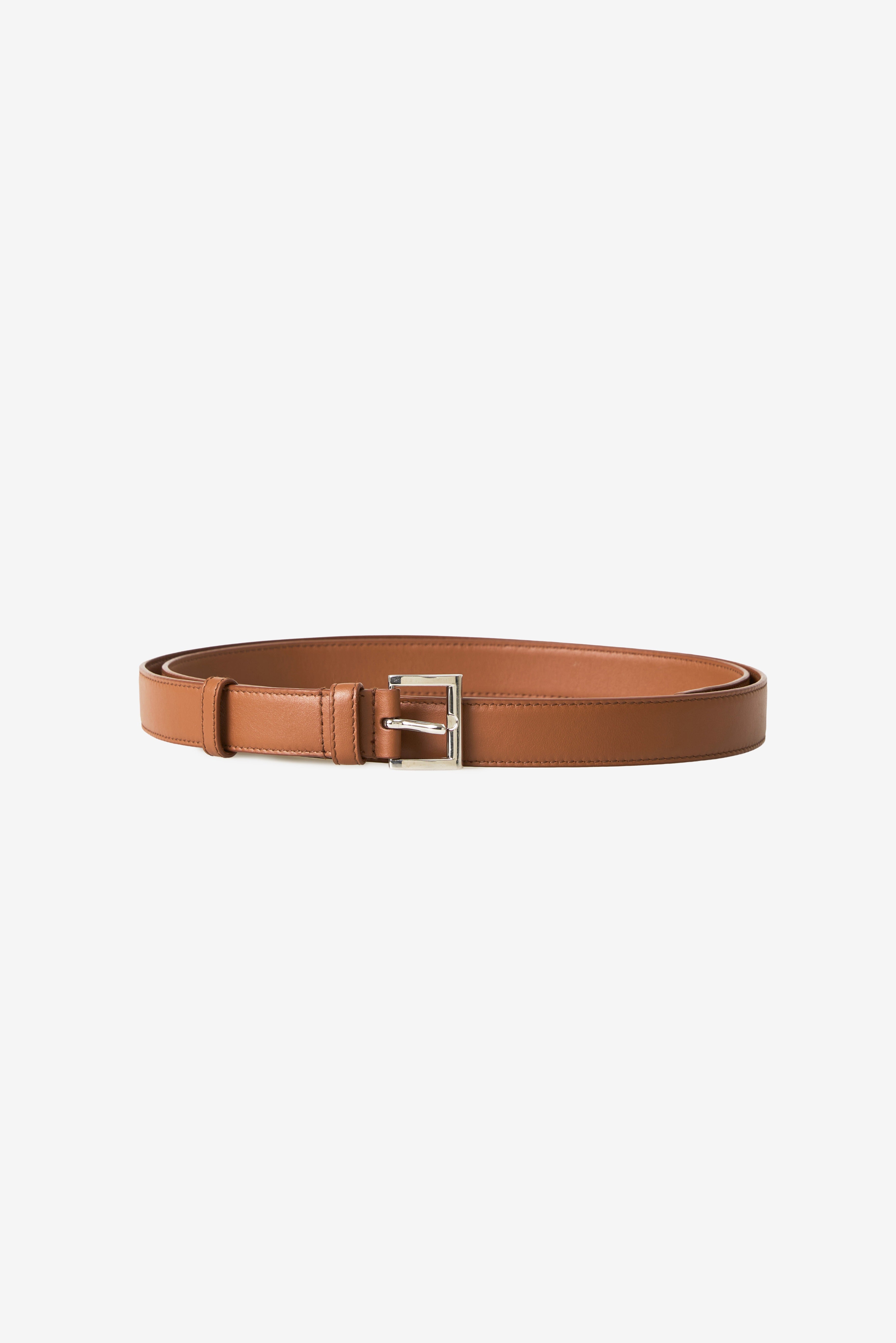Prada Triangle-Tip Leather Belt