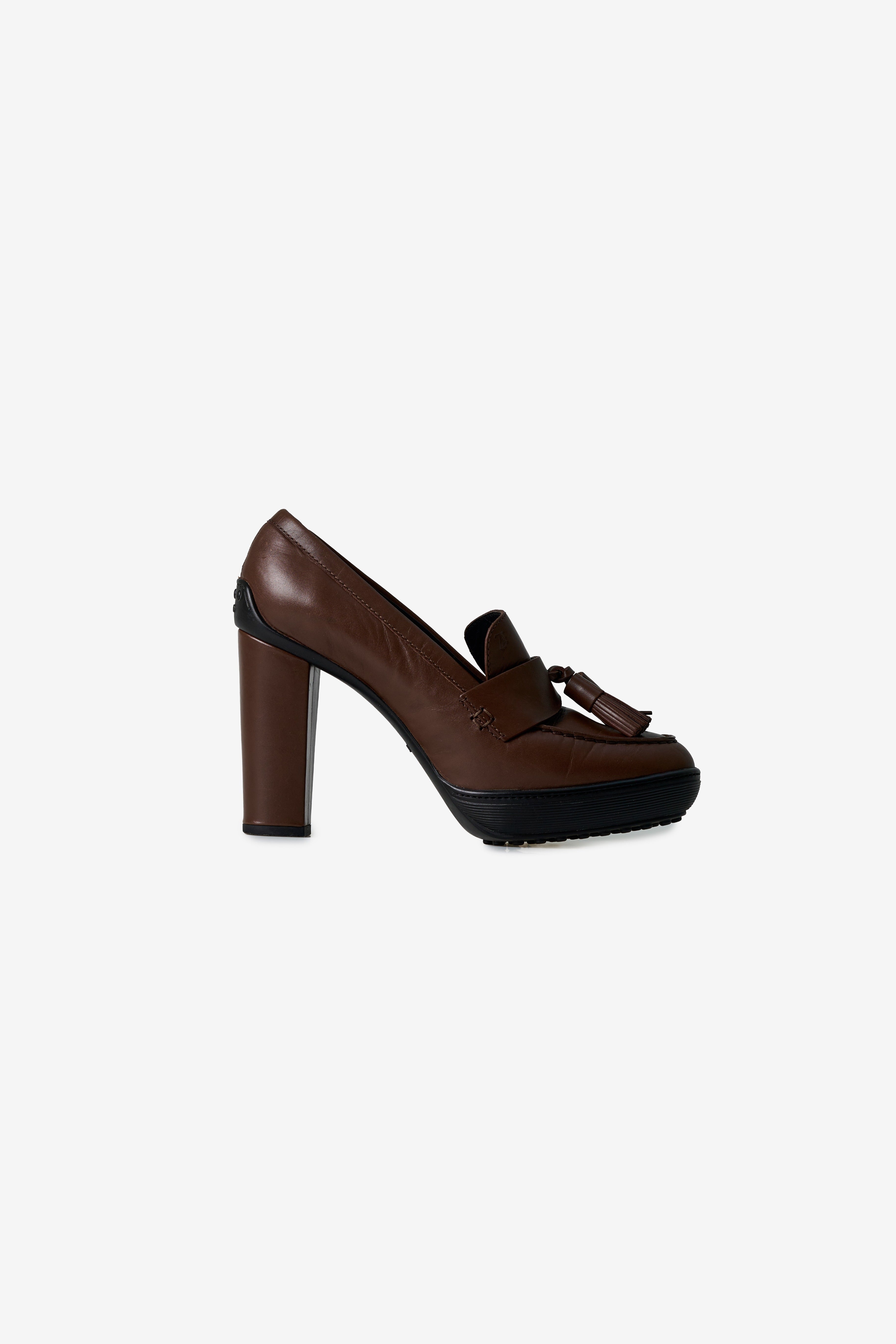 Tassel Platform Loafer Pumps