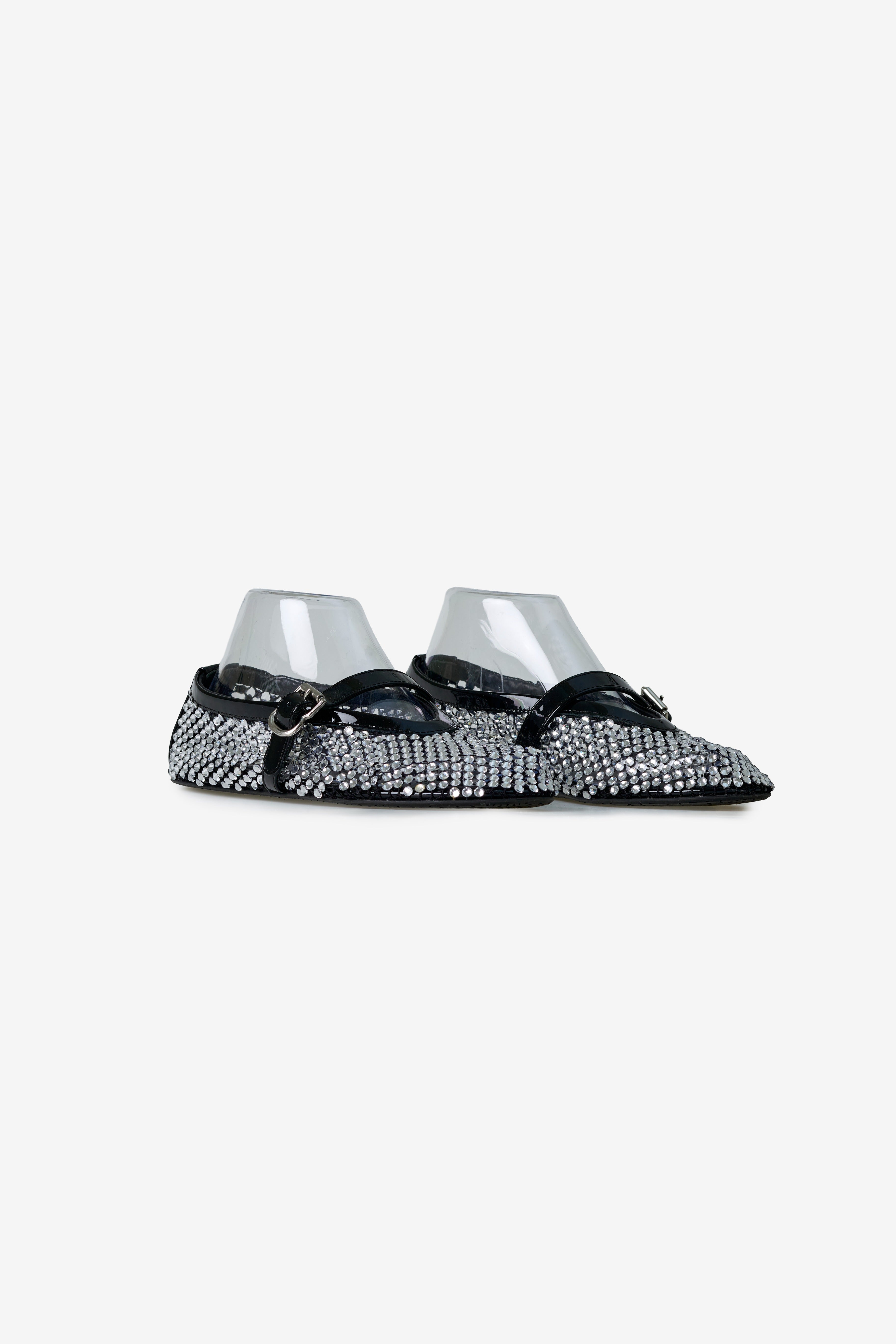 Alaia Fishnet Ballet Flats
