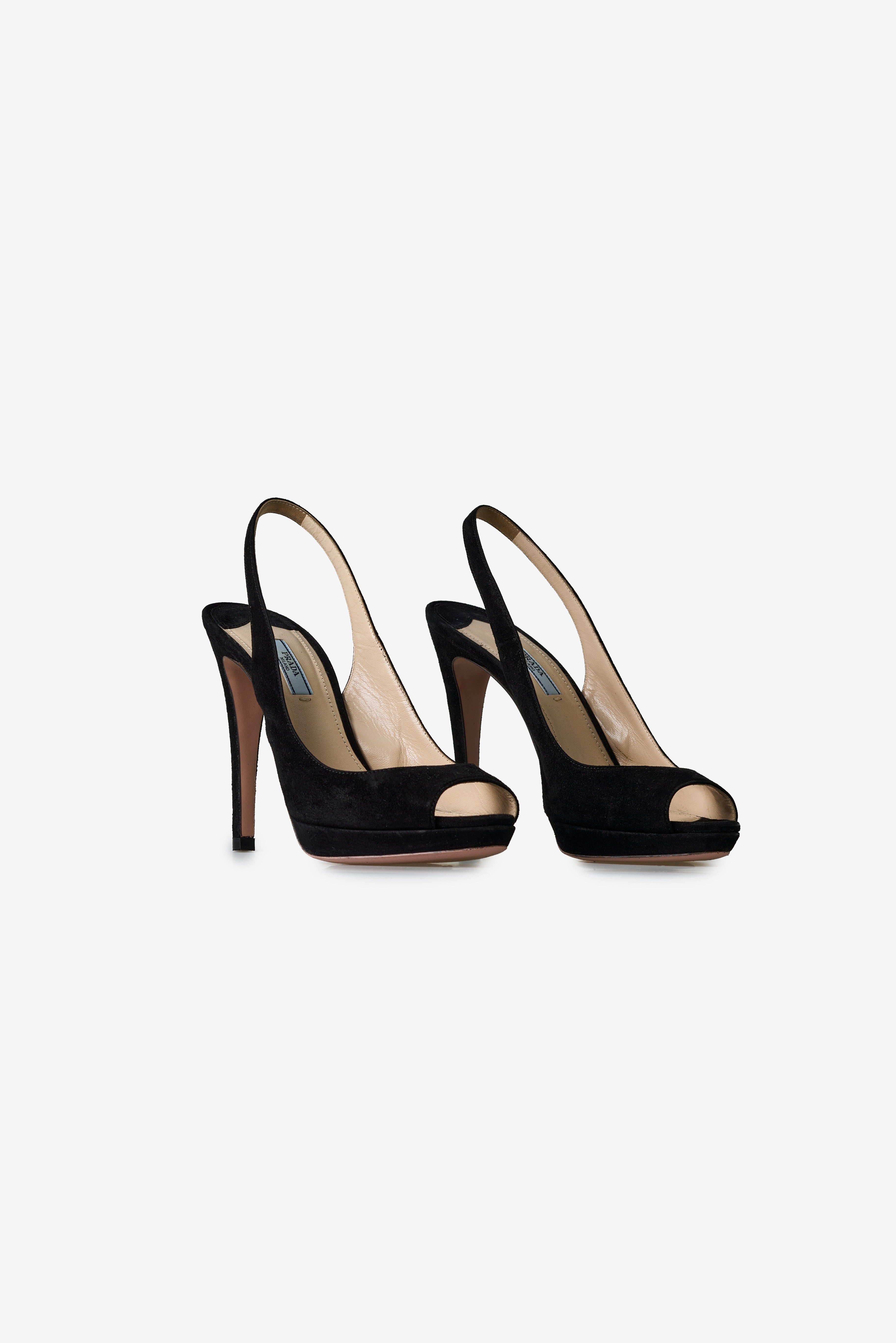 Suede Peep Toe Sandals
