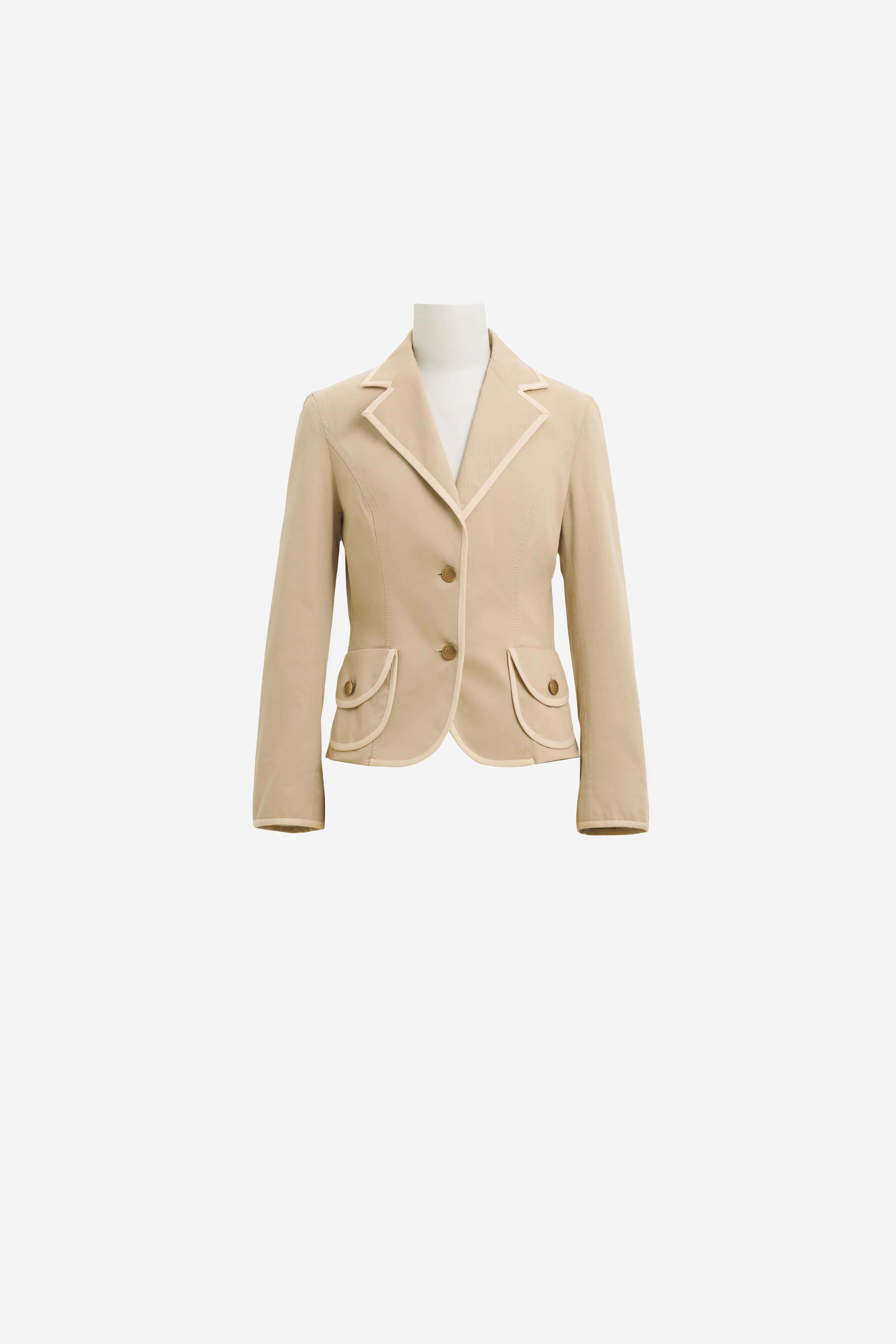 Cep Detaylı Biyeli Blazer