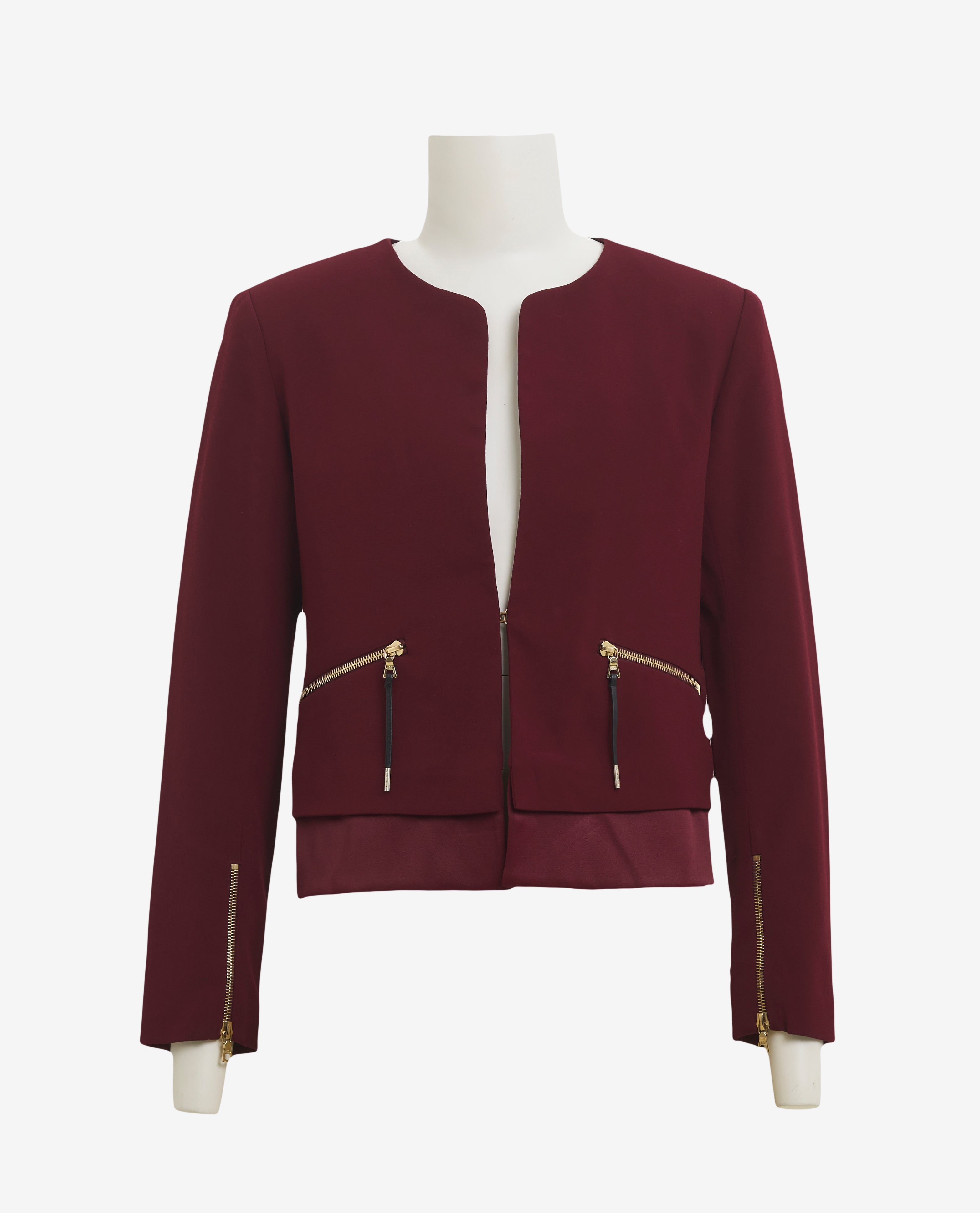 Yuvarlak Yaka Blazer Ceket