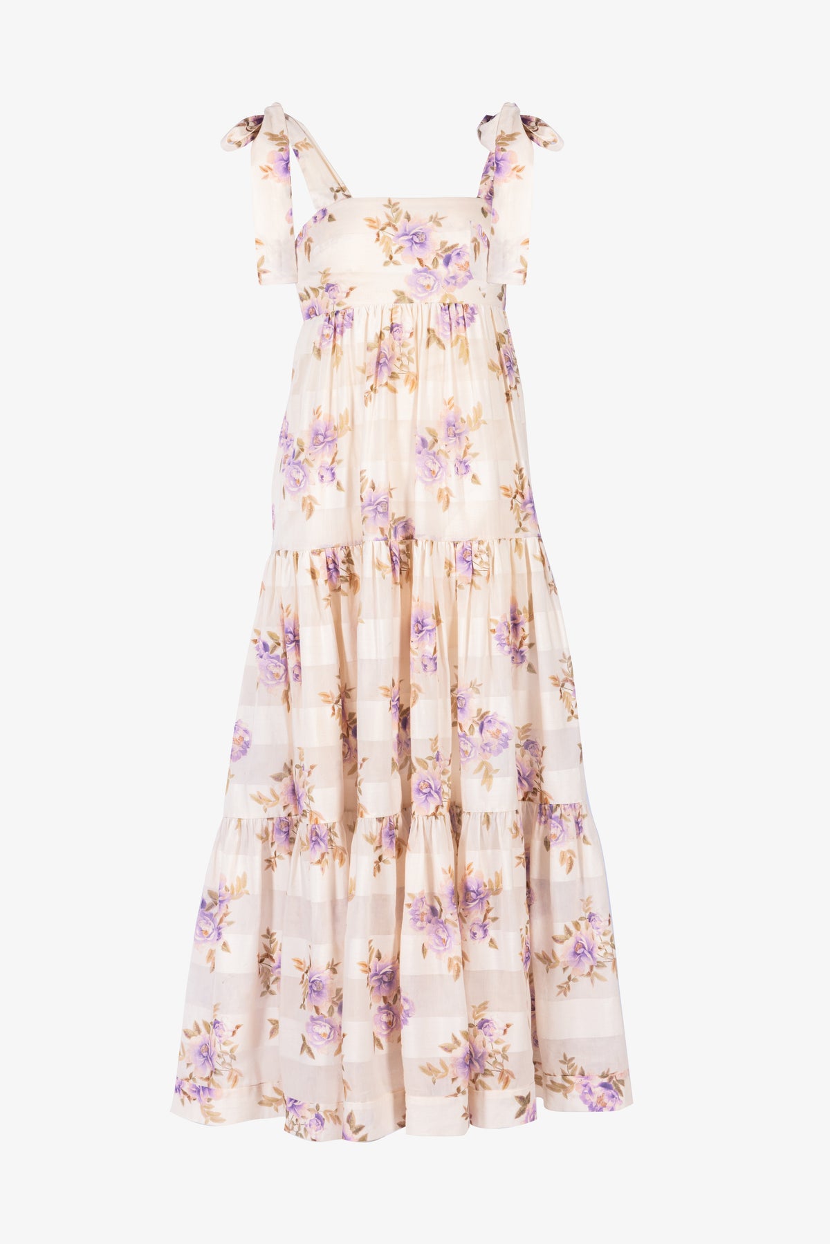 Rosa Striped Picnic Midi Dress