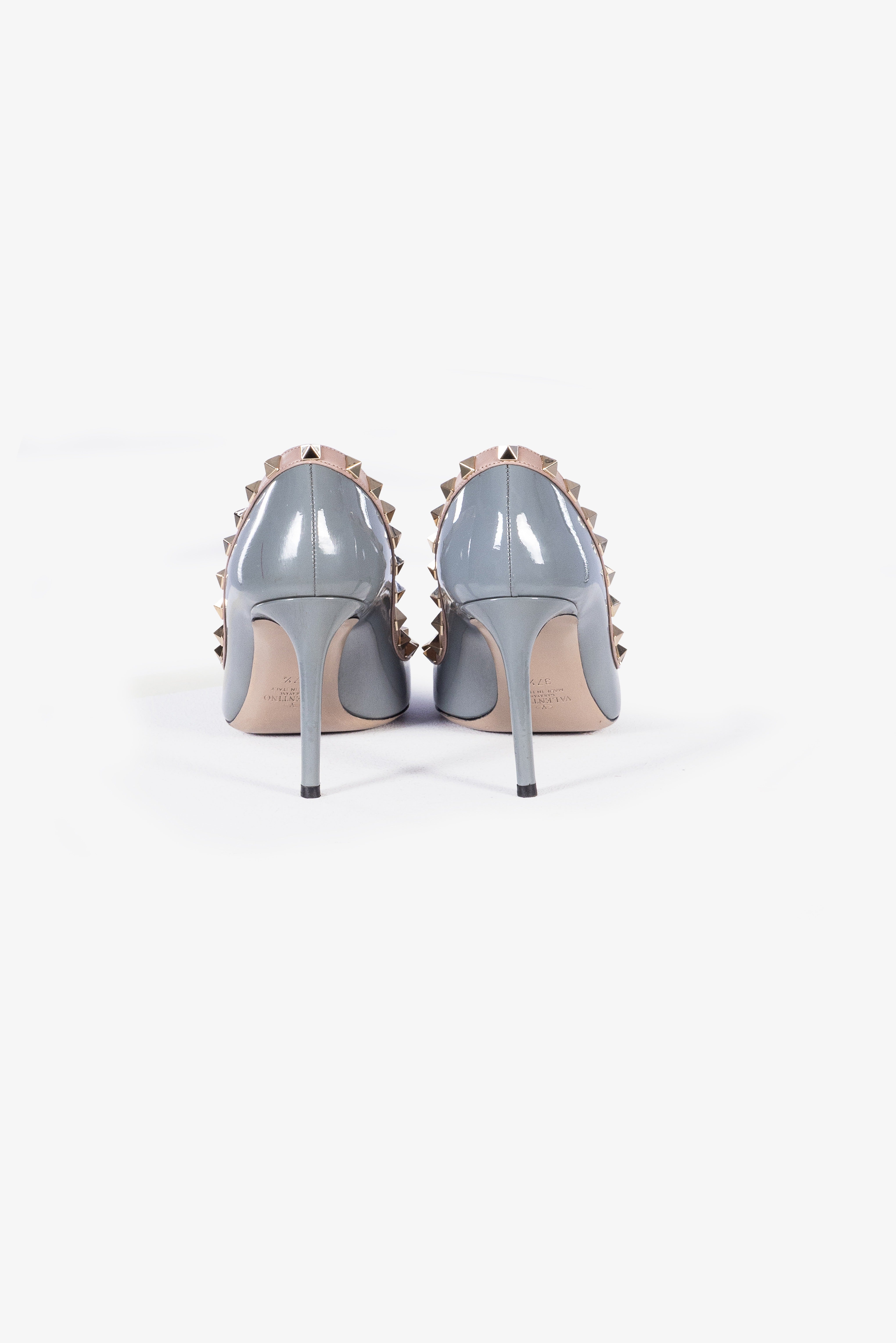 Décolleté Rockstud Patent Leather Pumps