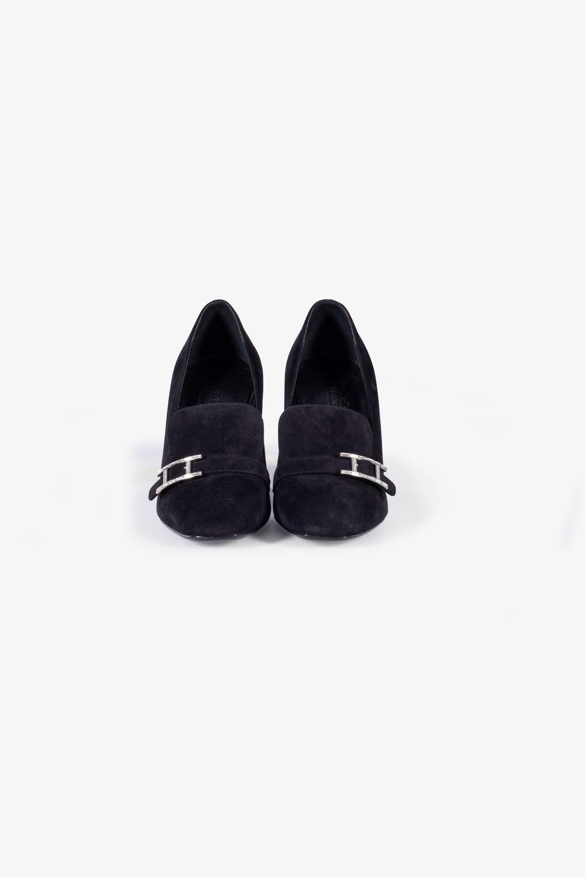 Suede High-Heel Pumps