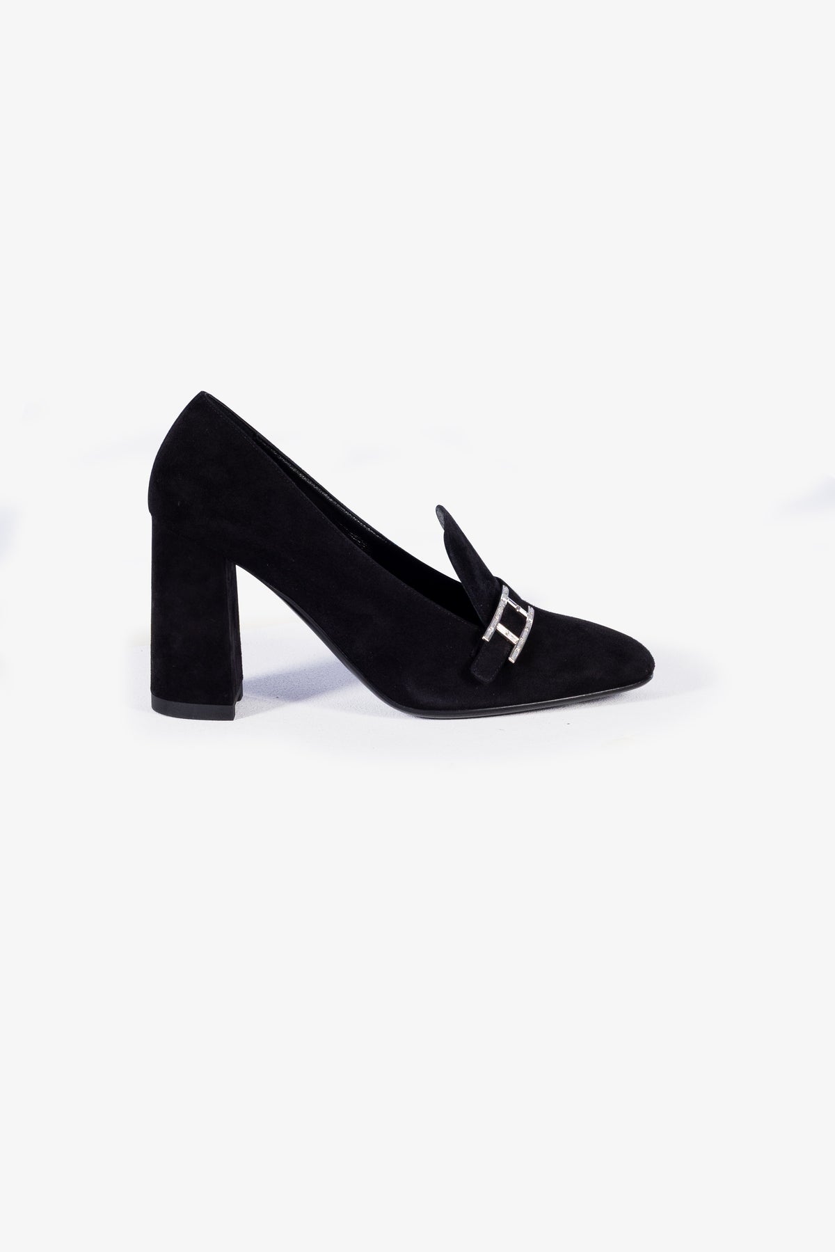 Suede High-Heel Pumps