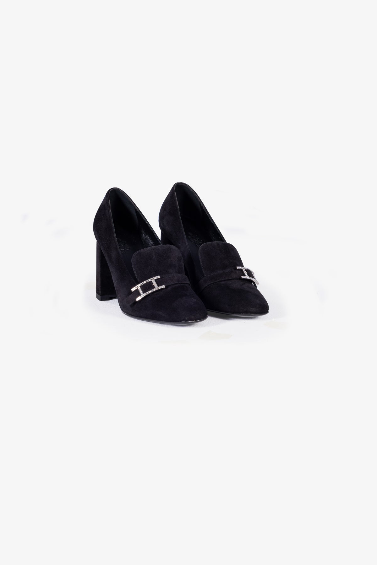 Suede High-Heel Pumps