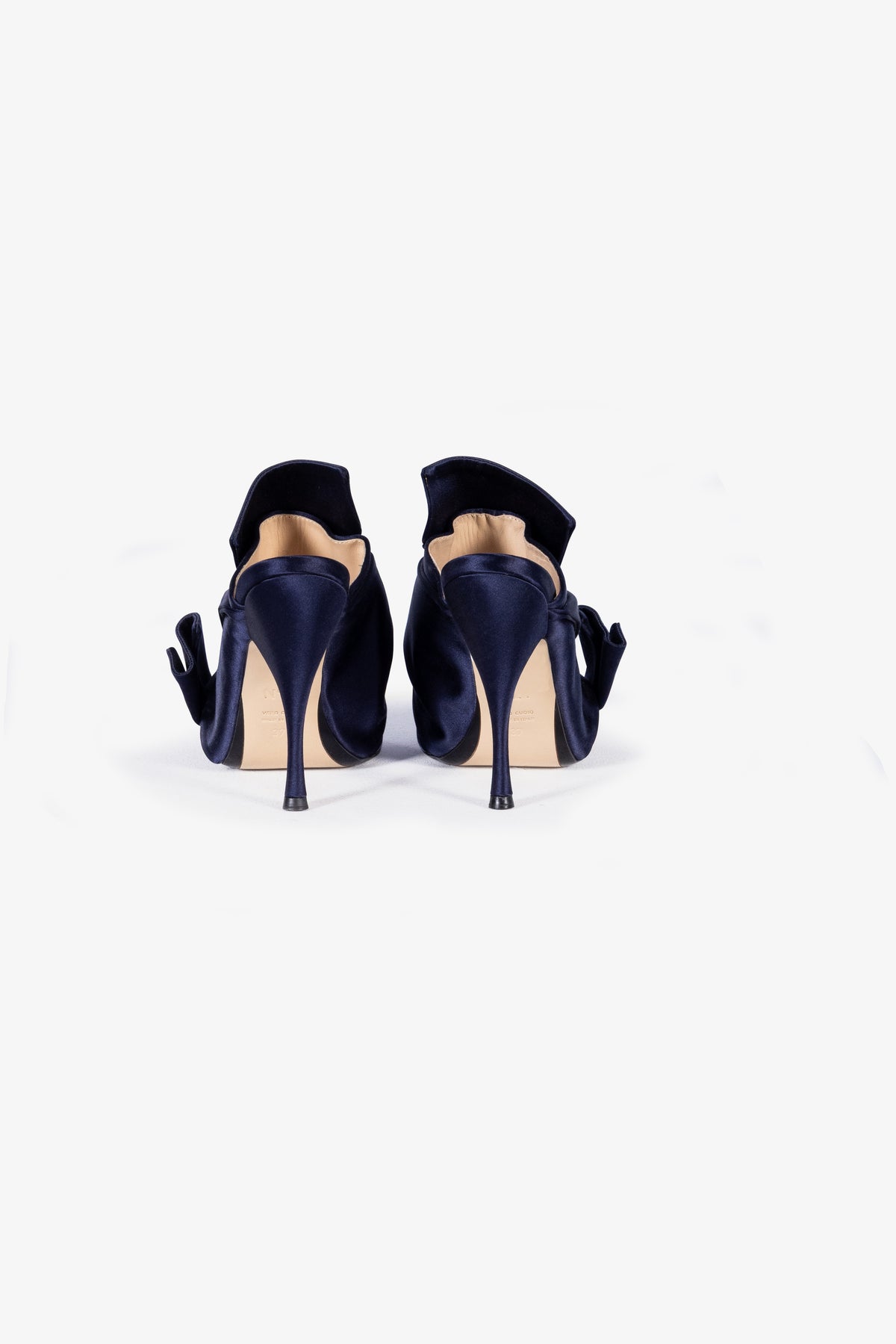 Raso Knot Peep Toe Mules