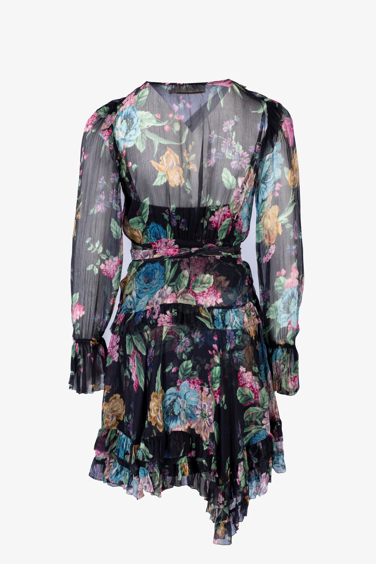 Ninety-Six Frill Wrap Mini Dress