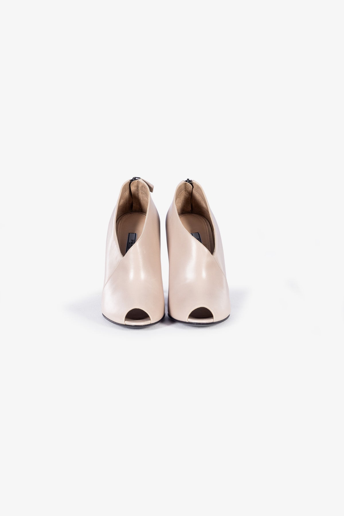 Crossover Peep Toe Ankle Bootie