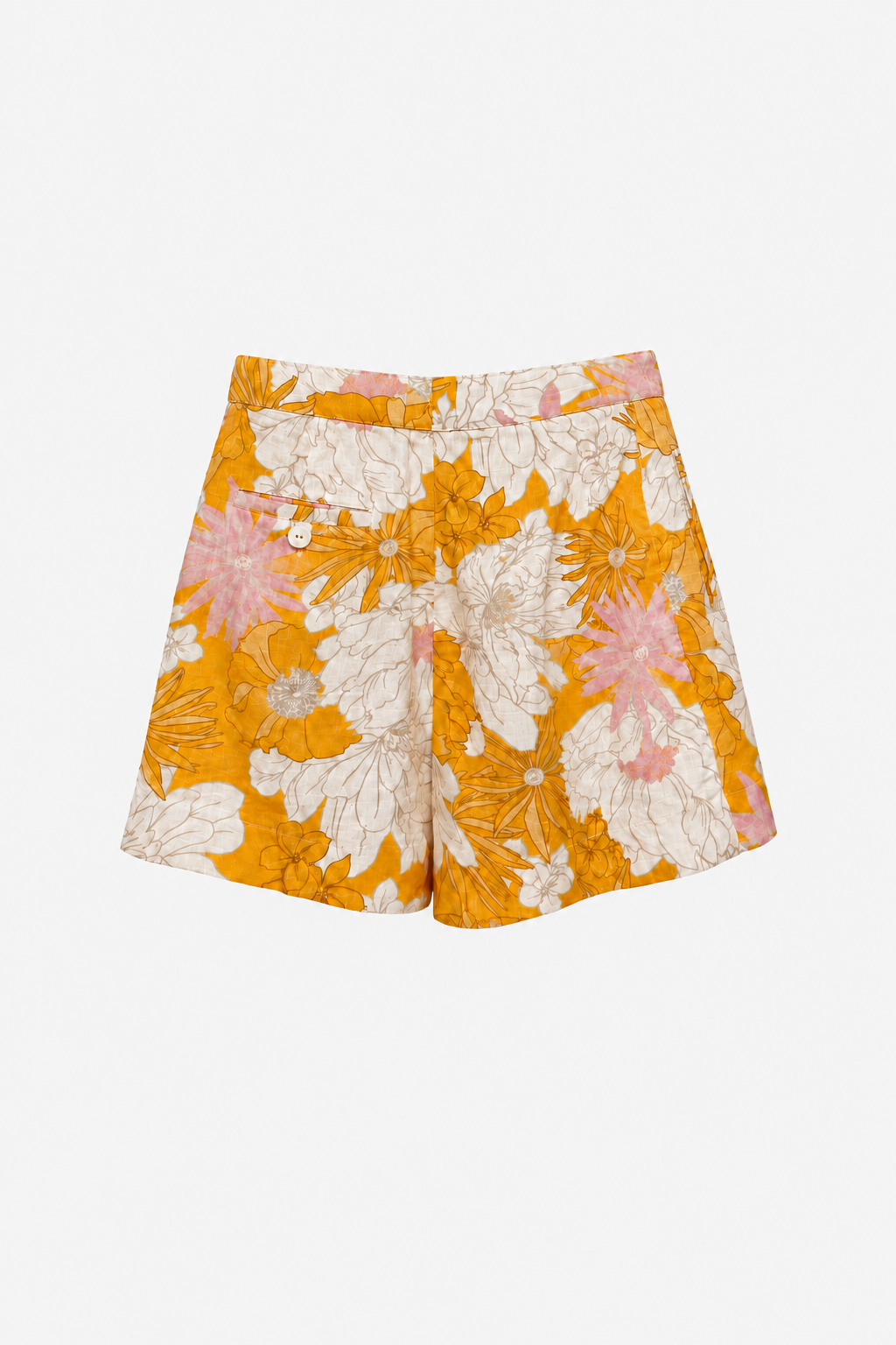 Floral High-Waisted Shorts