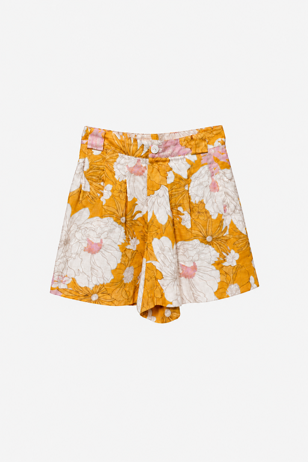 Floral High-Waisted Shorts