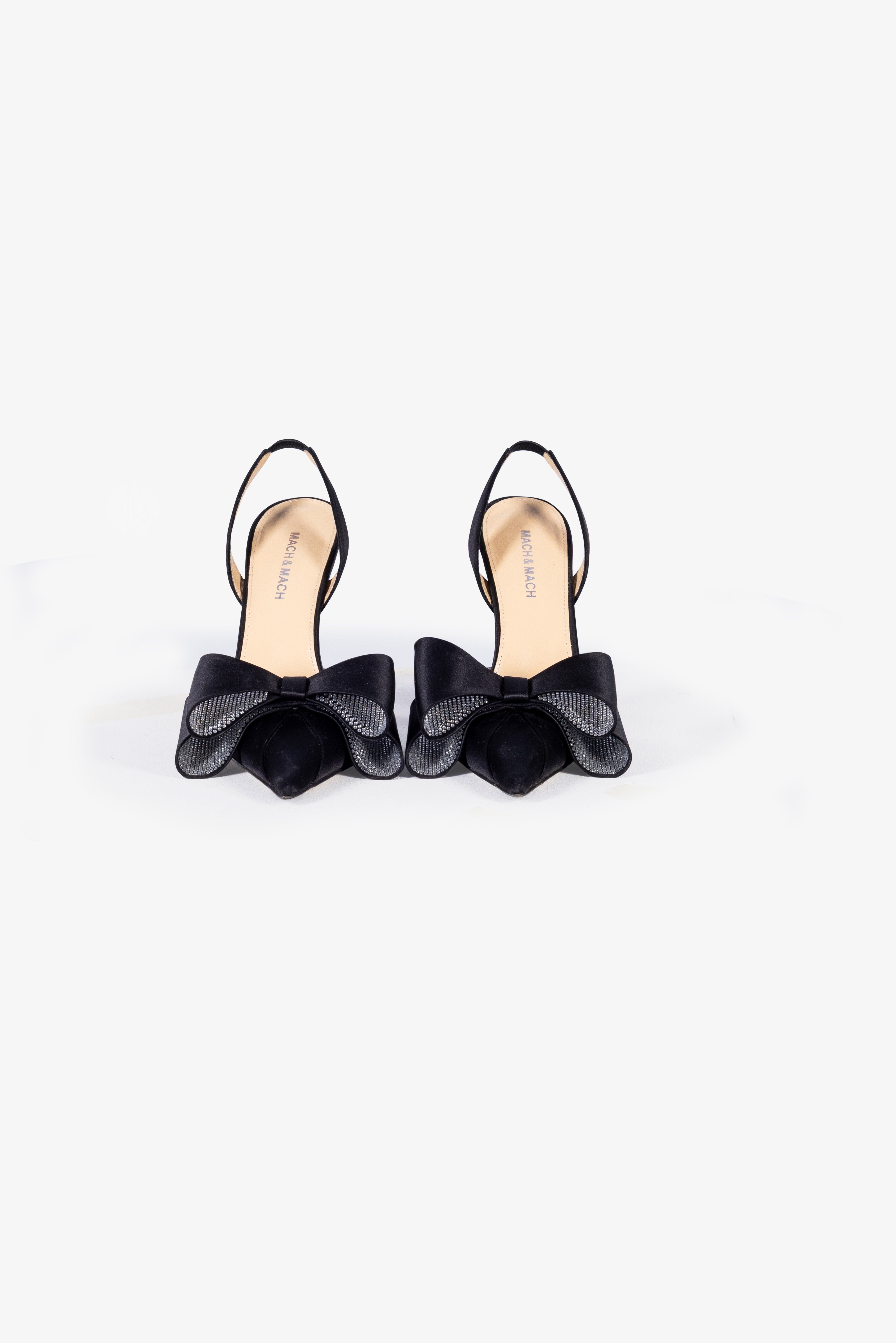 Le Cadeau Satin Slingback Pumps