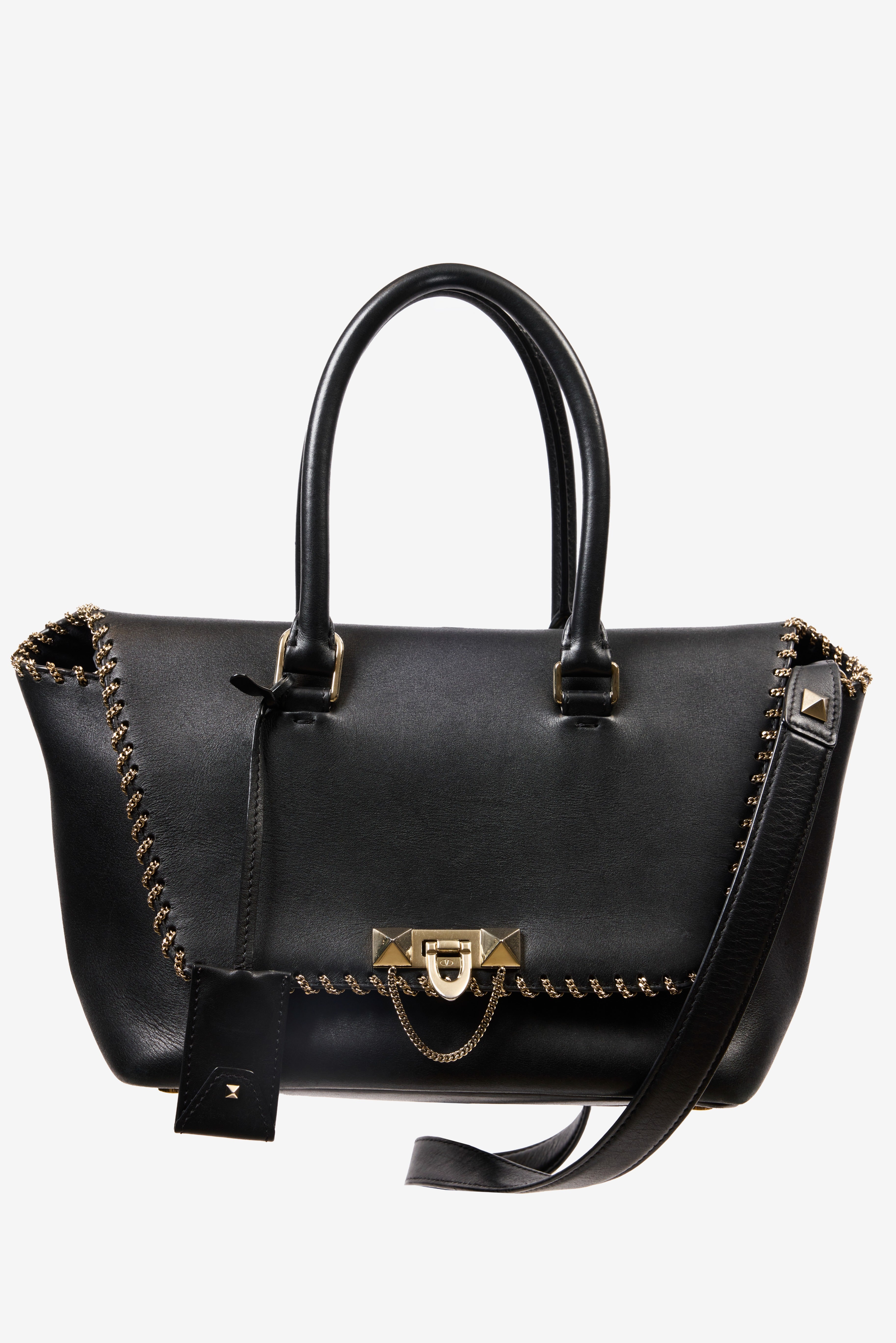 Leather Demilune Bag