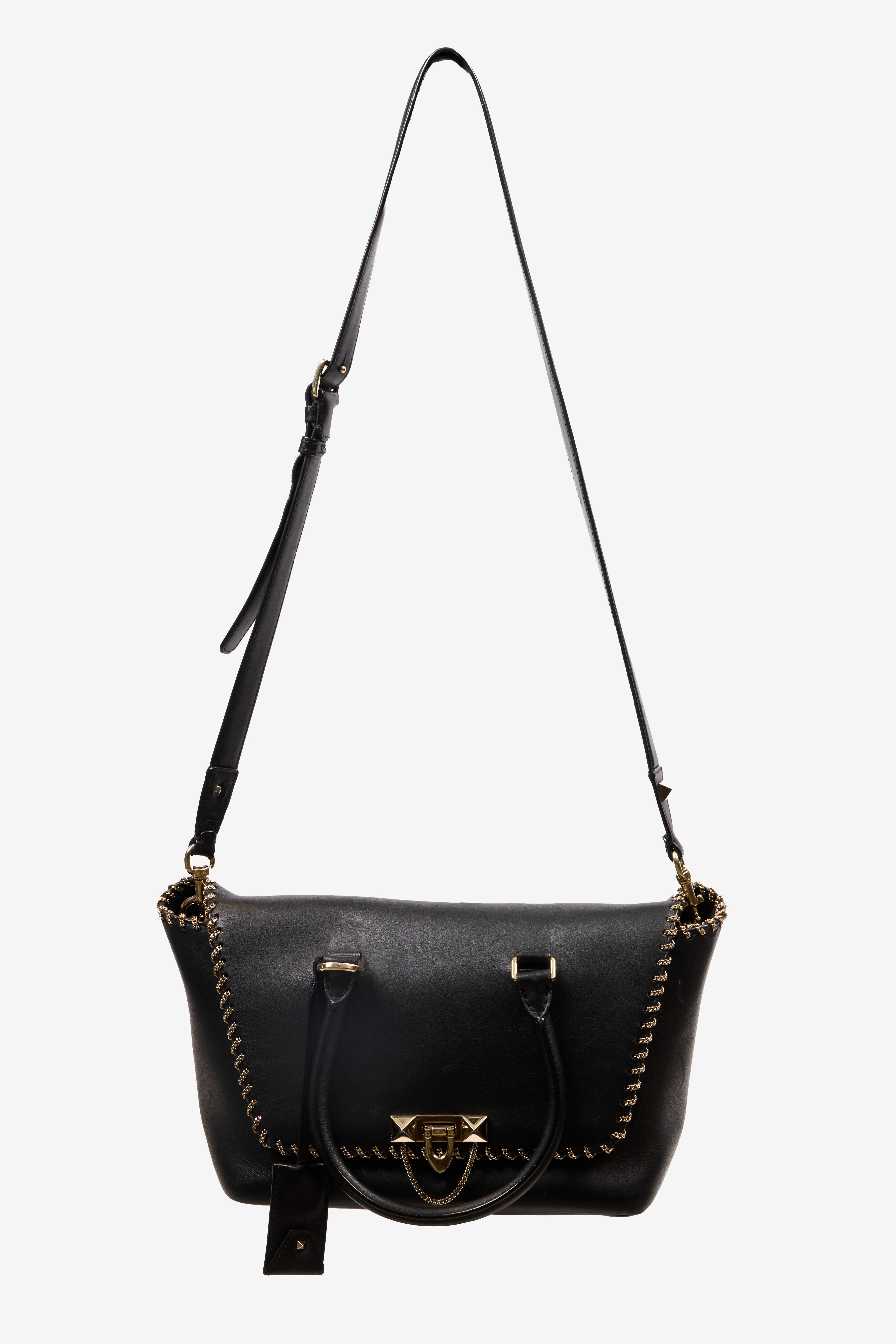 Leather Demilune Bag