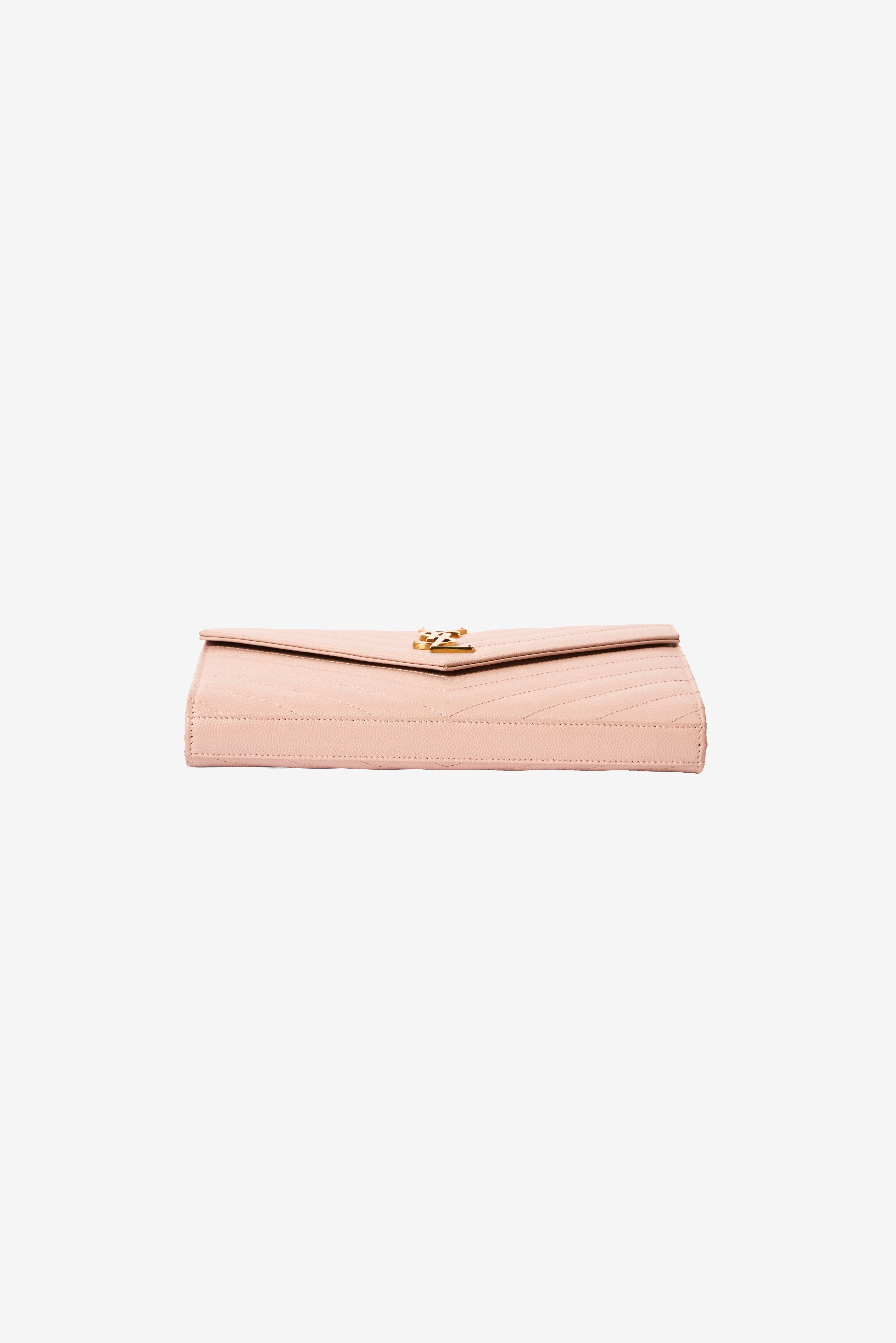 Cassandre Envelope Chain Wallet In Leather