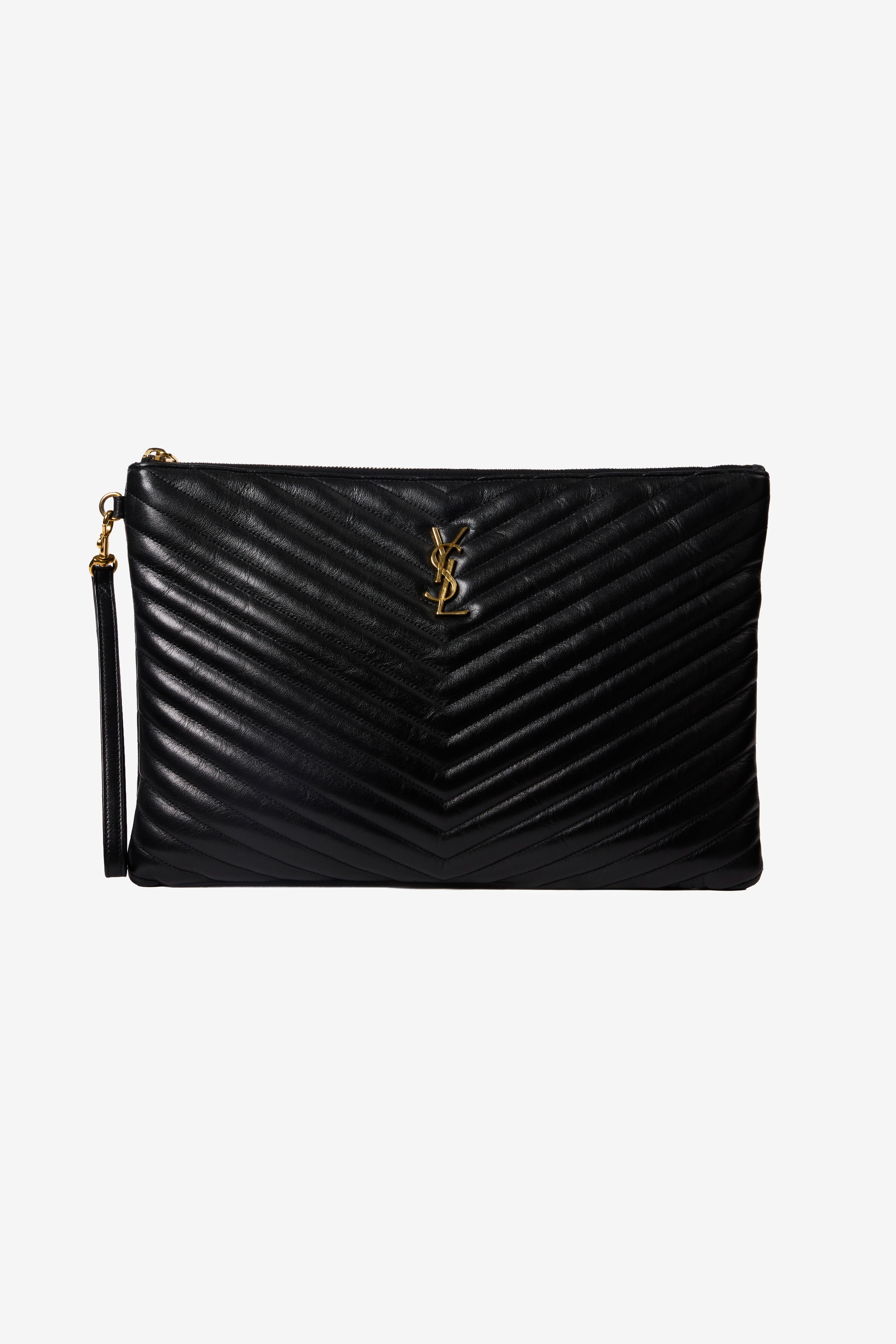Cassandre Matelasse Medium Monogramme Clutch