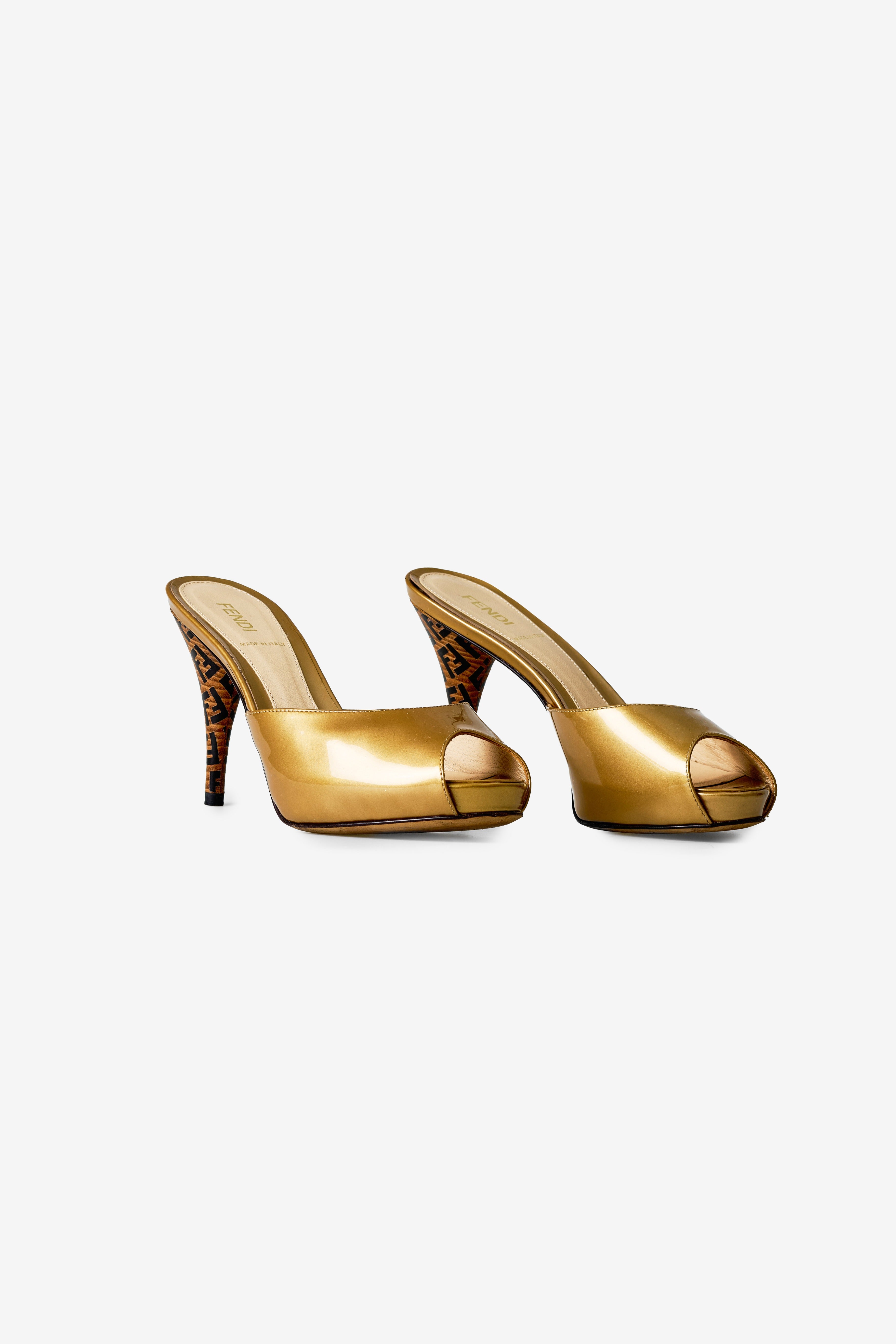 Wooden Heel Mules