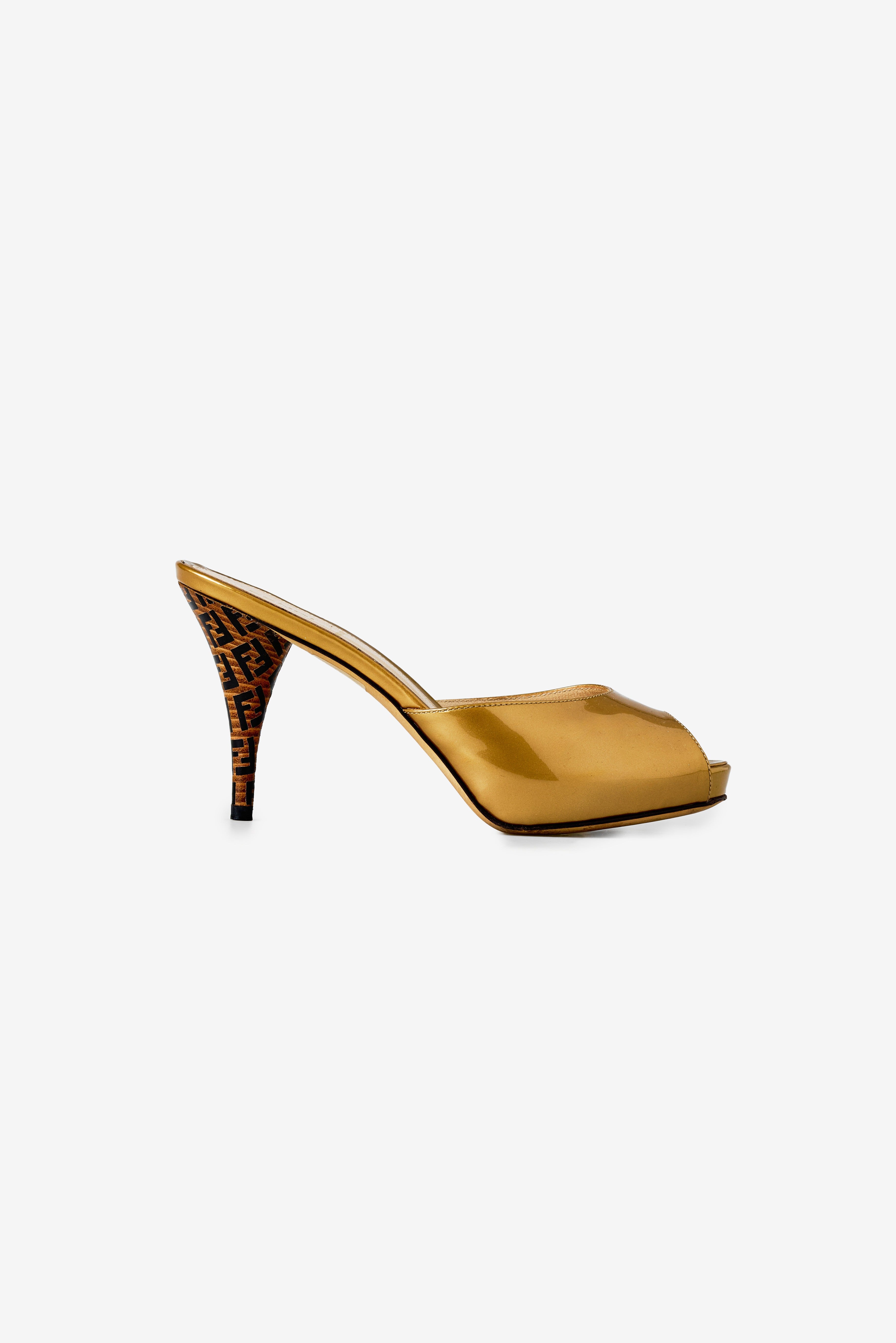 Wooden Heel Mules