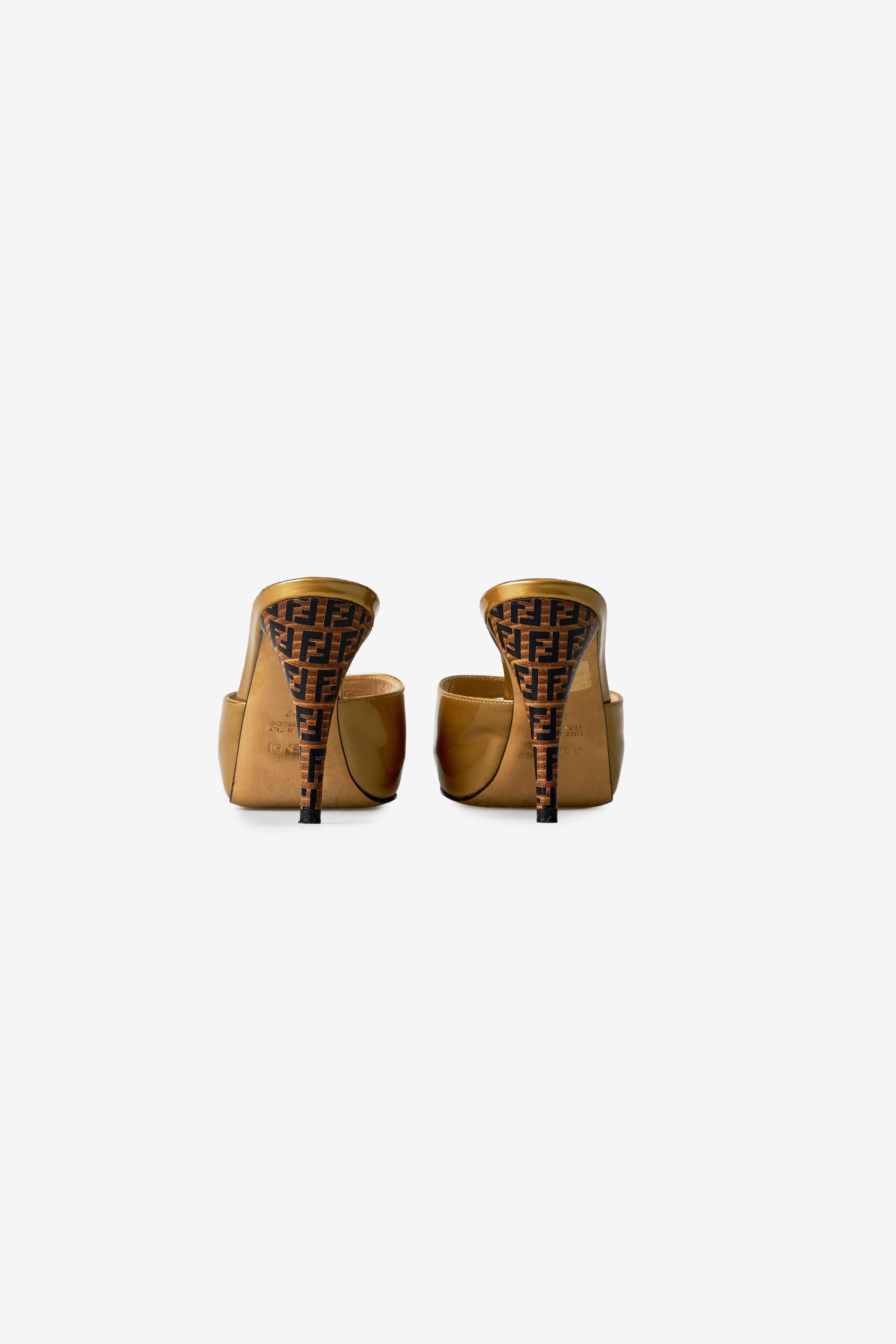 Wooden Heel Mules