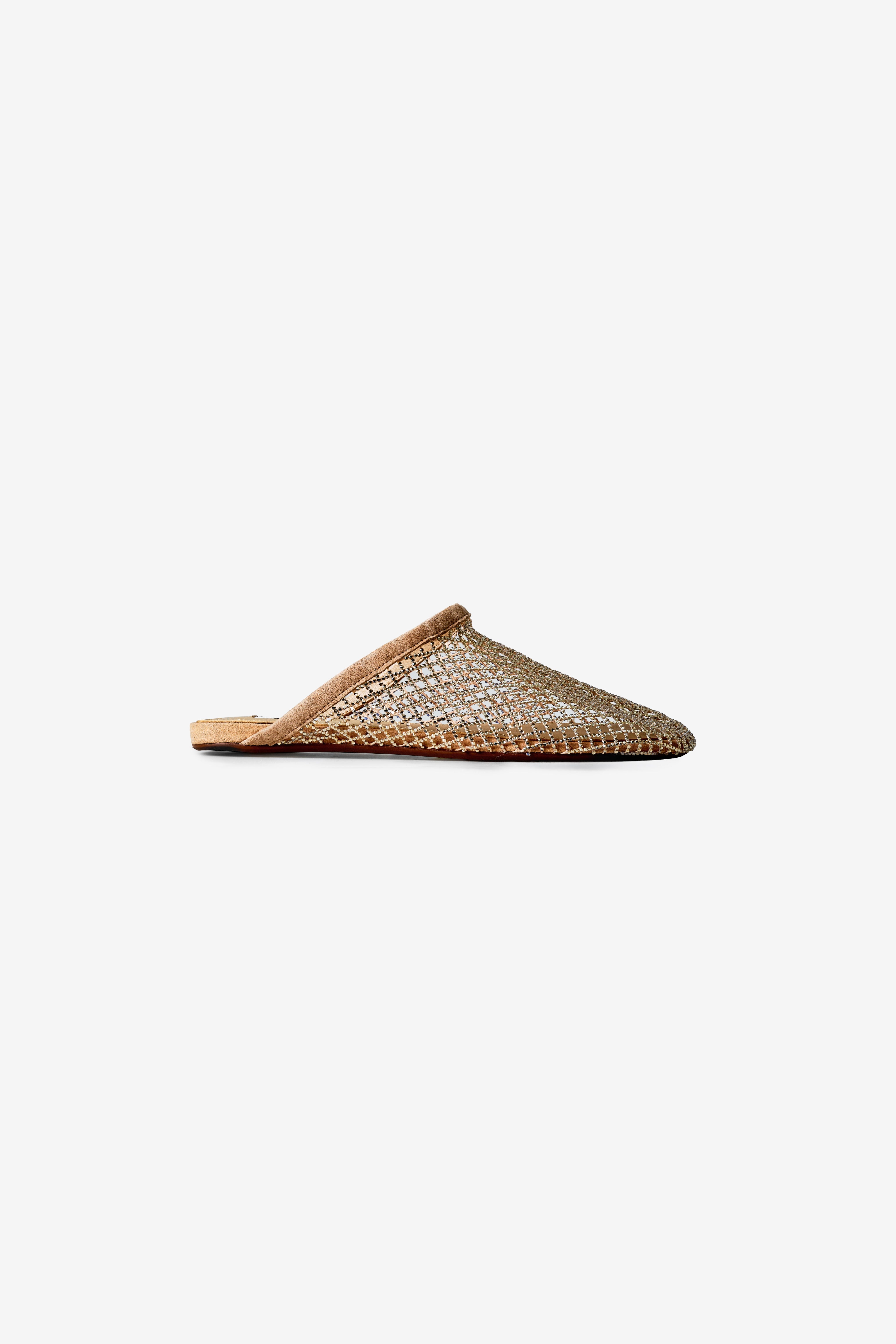 Shiny Fishnet Mules