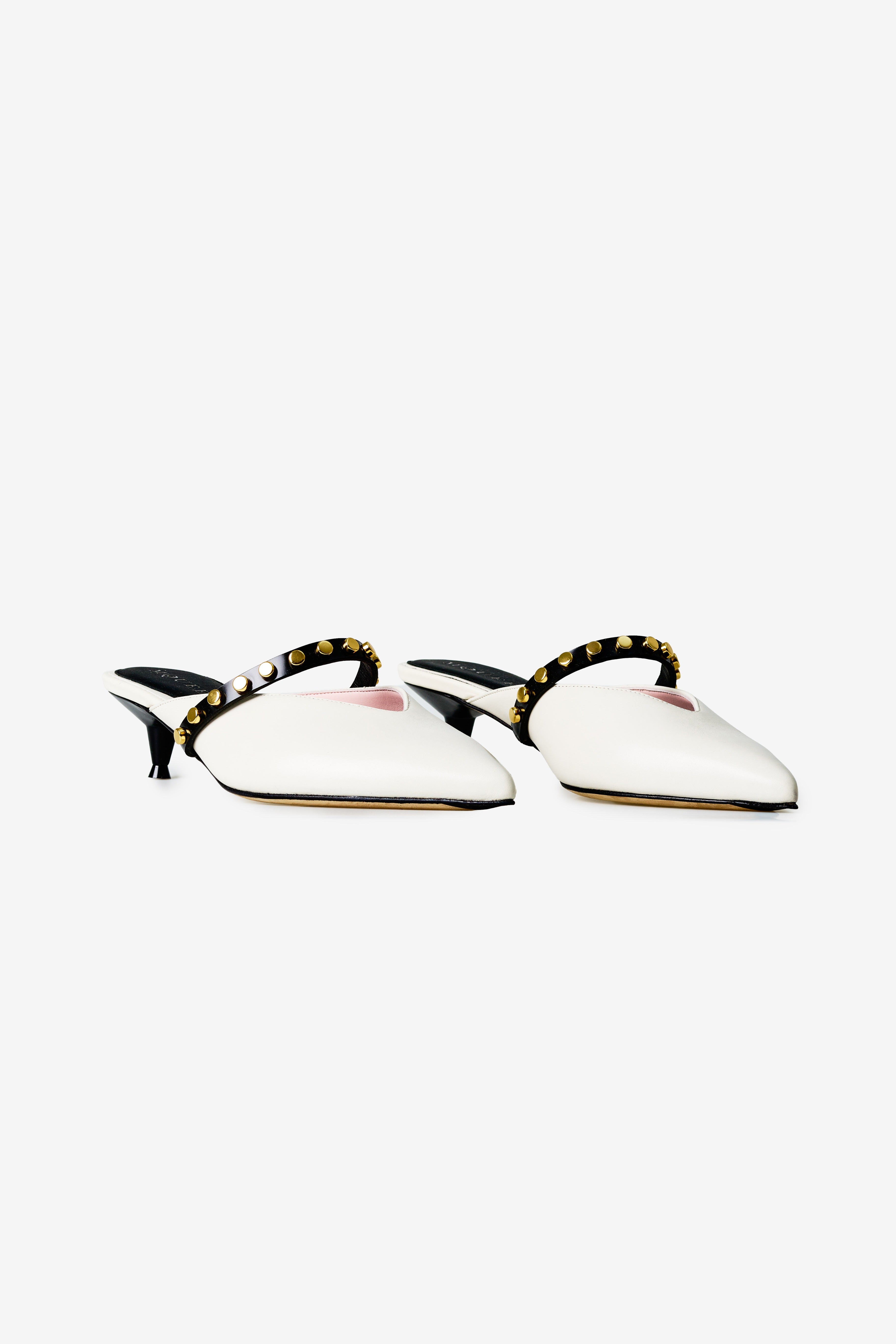 Studded Leather Mules