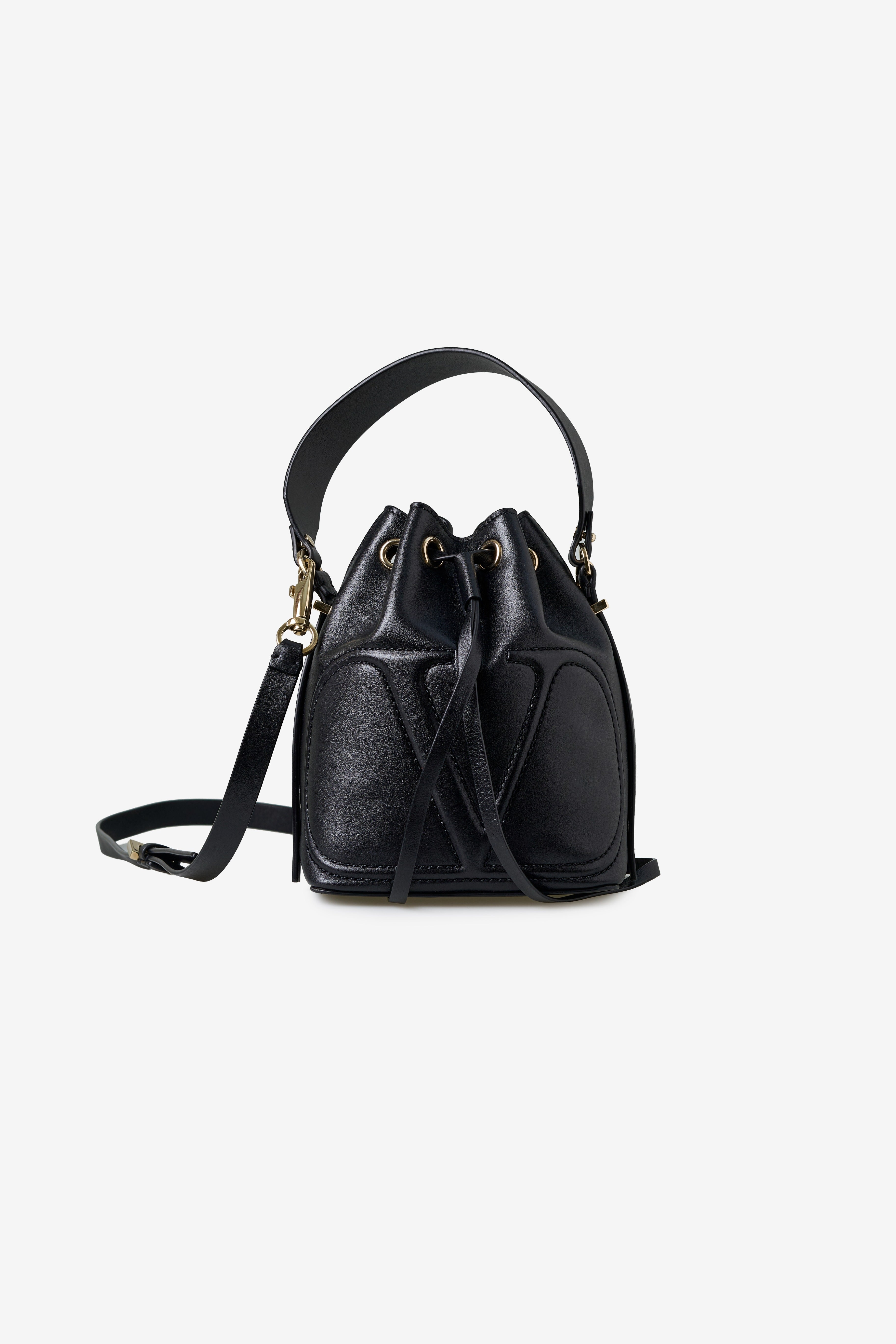 Valentino Garavani V Logo Walk Bucket Bag