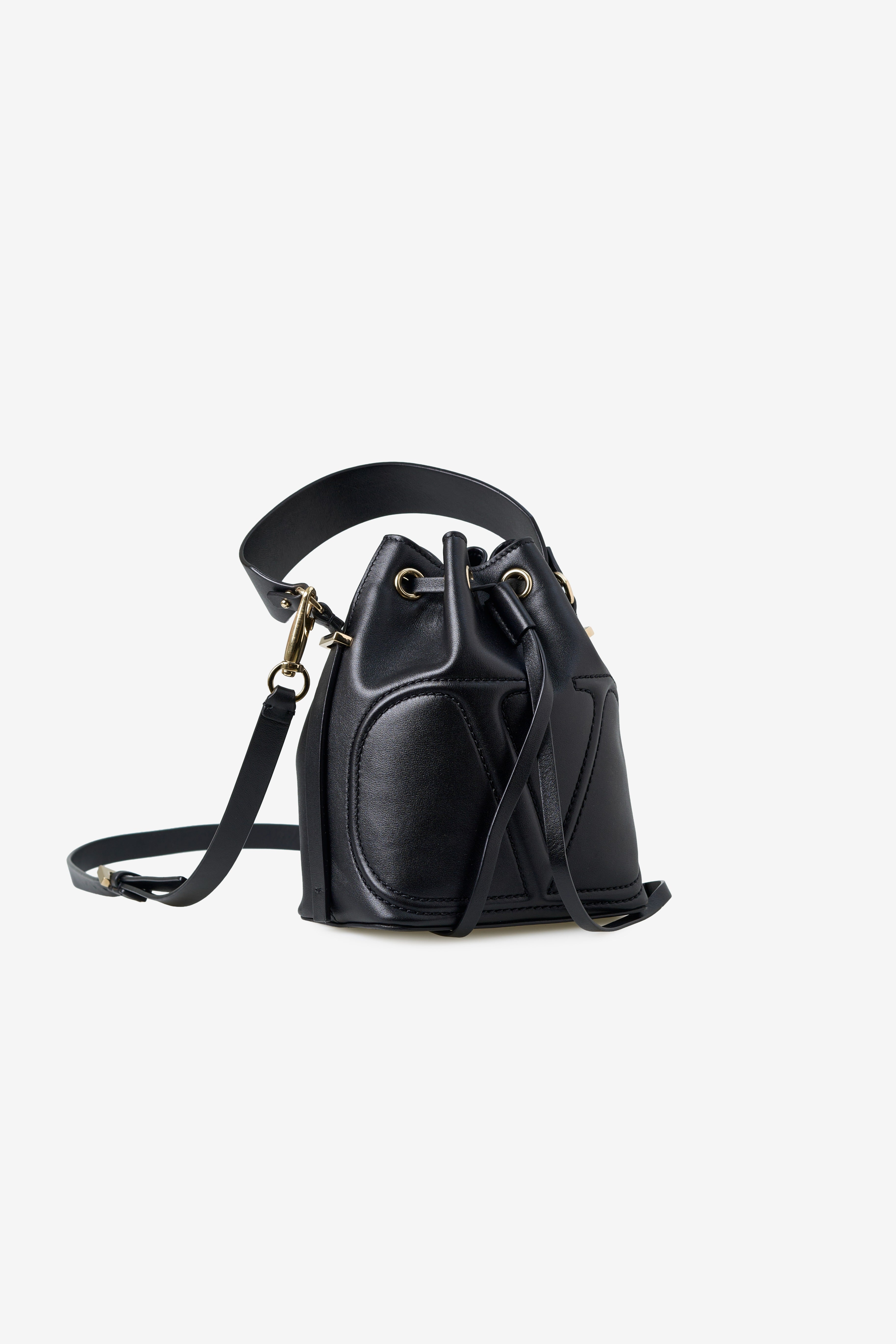 Valentino Garavani V Logo Walk Bucket Bag