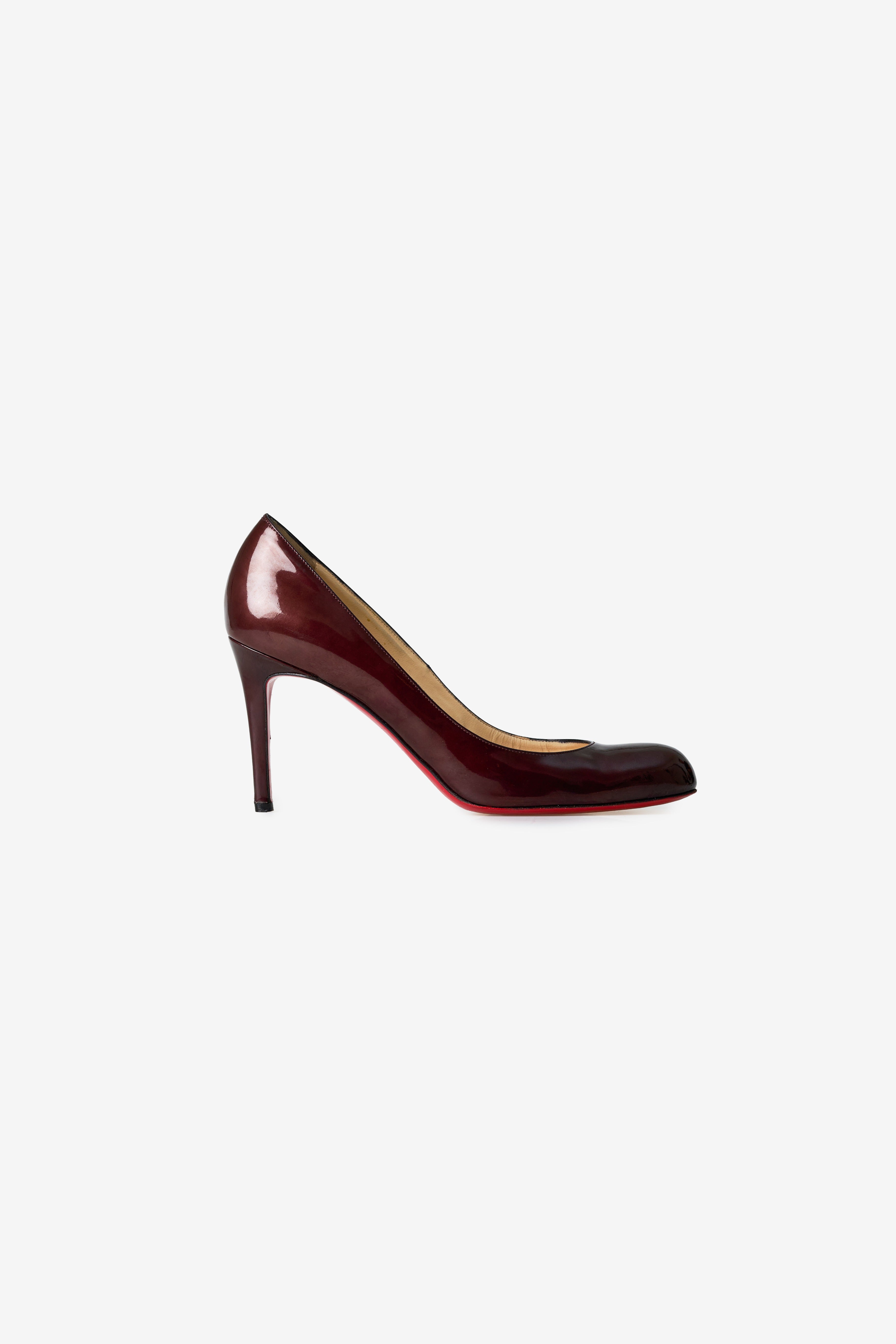 Burgundy Metallic Simple Pump
