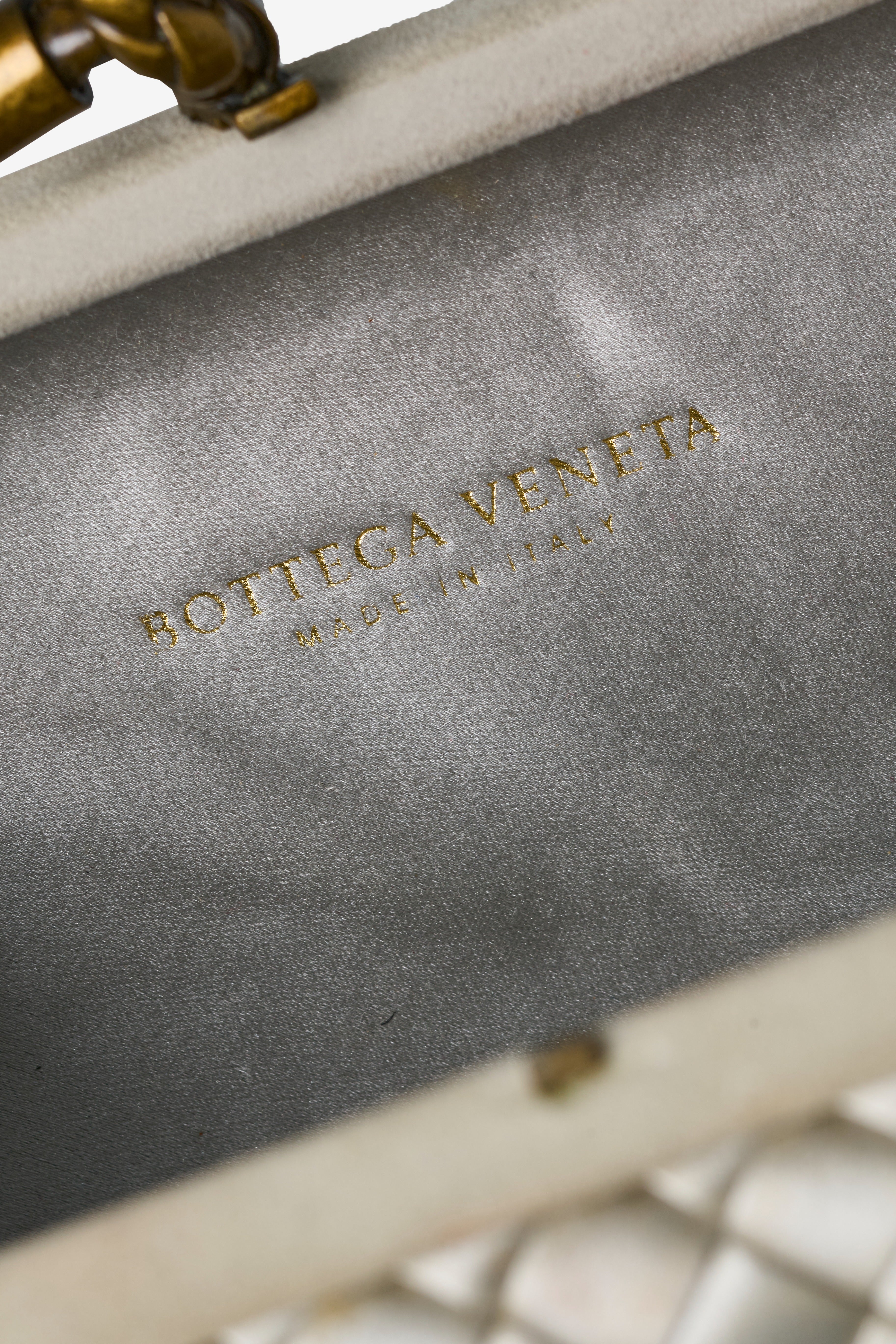 Intreccio Satin Minaudière Knot Clutch