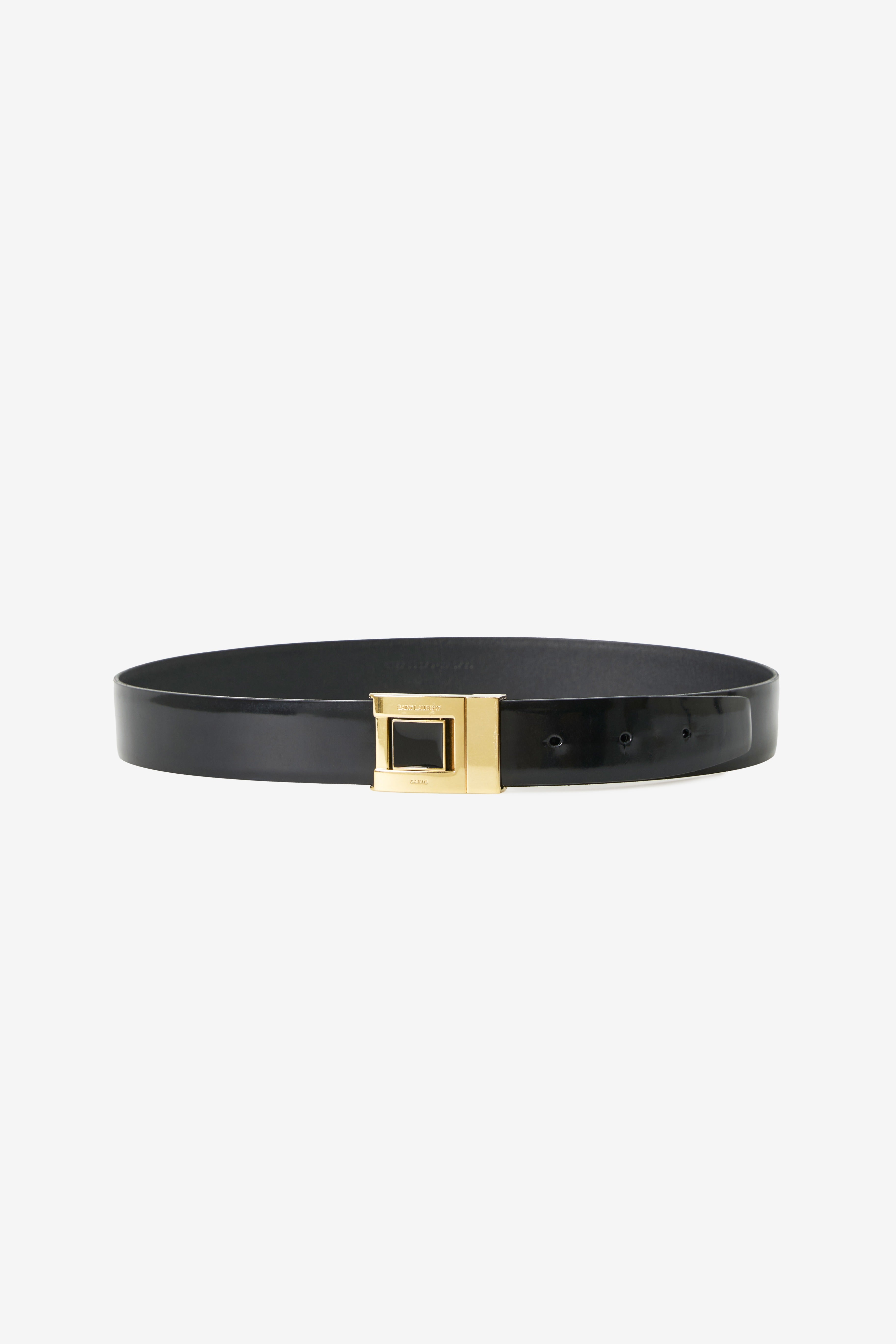 Saint Laurent Plaque Engraved Belt