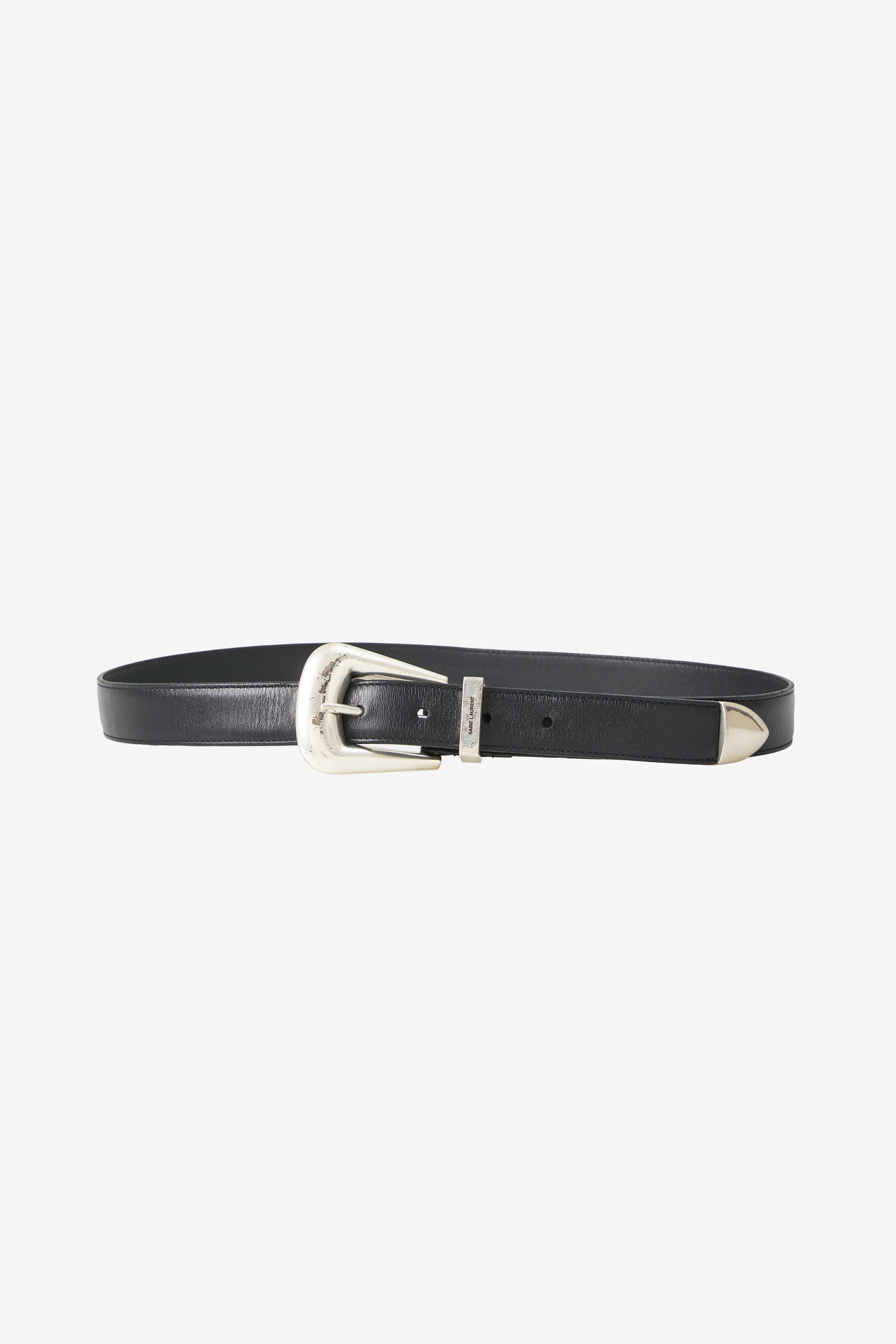 Saint Laurent Folk Buckle Belt