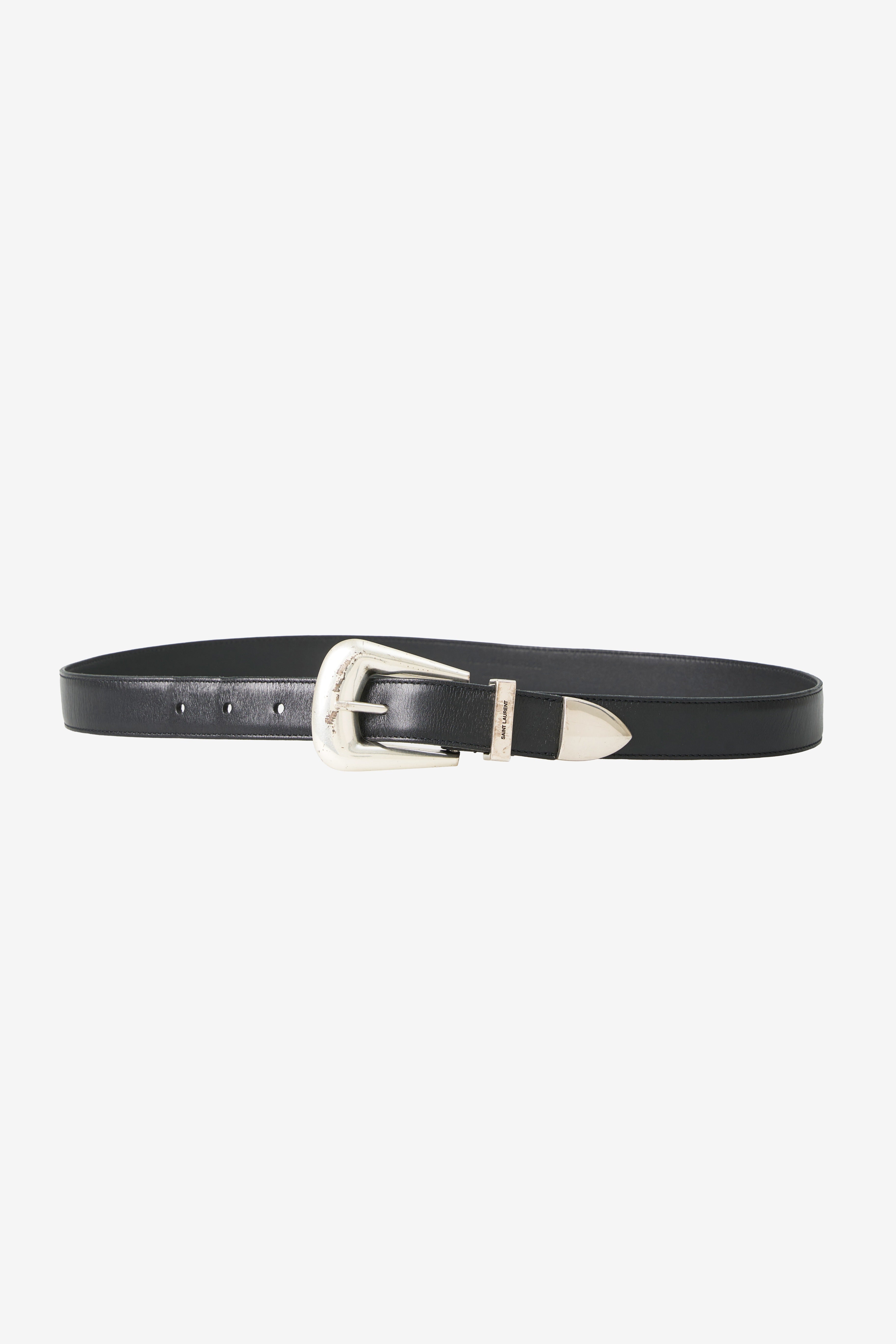 Saint Laurent Folk Buckle Belt