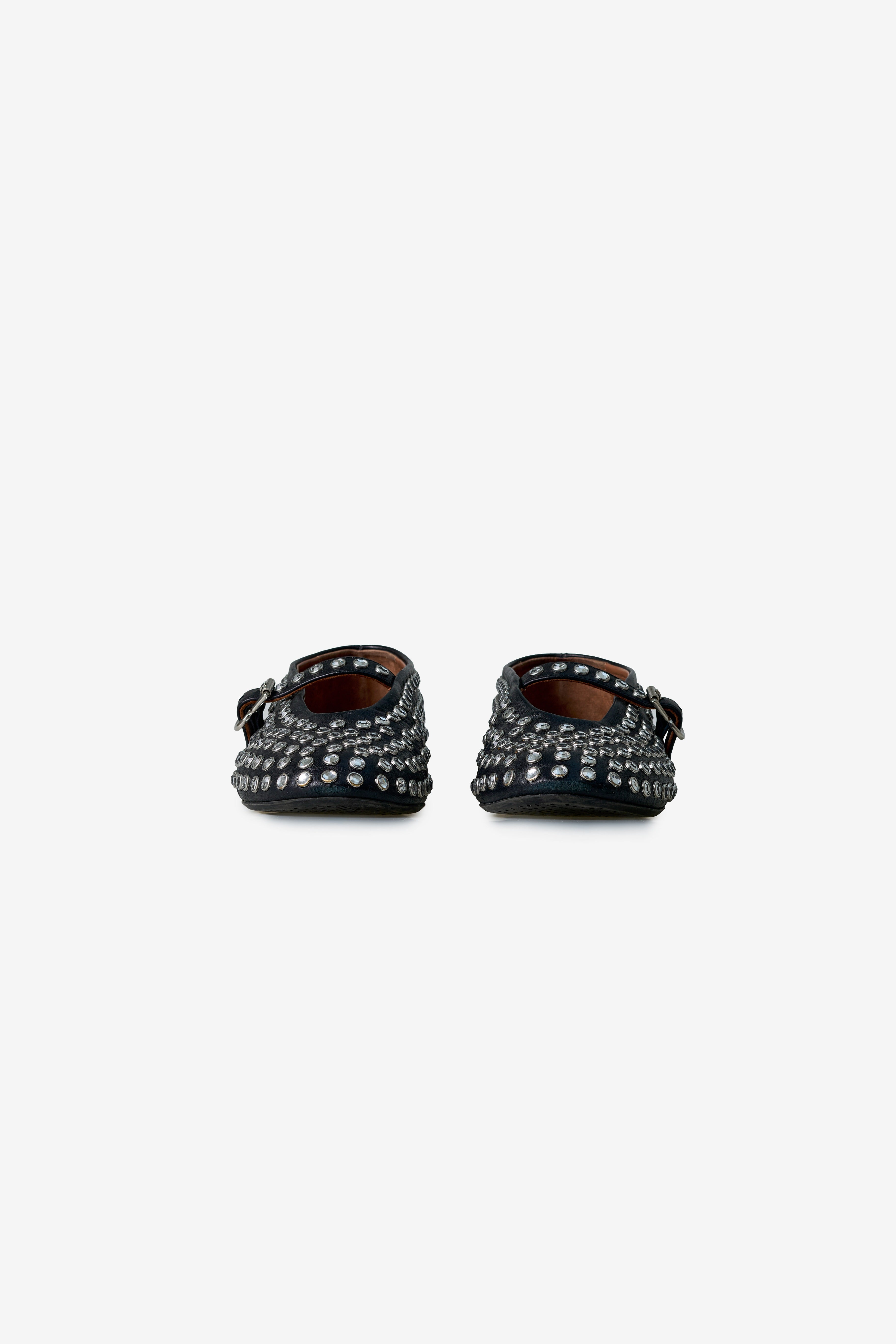 Crystal-Embellished Ballet Flats