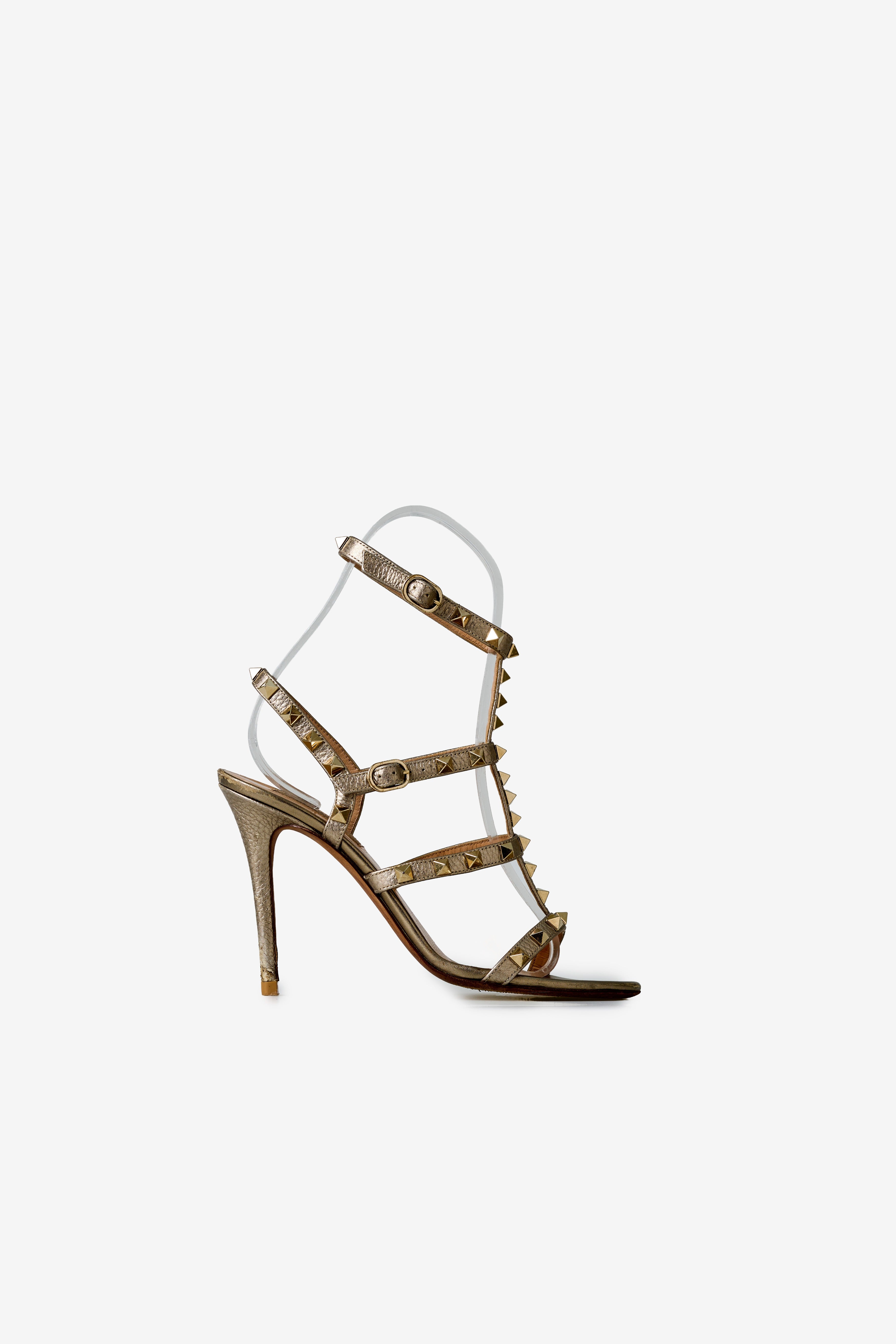 Rockstud Metallic Sandals