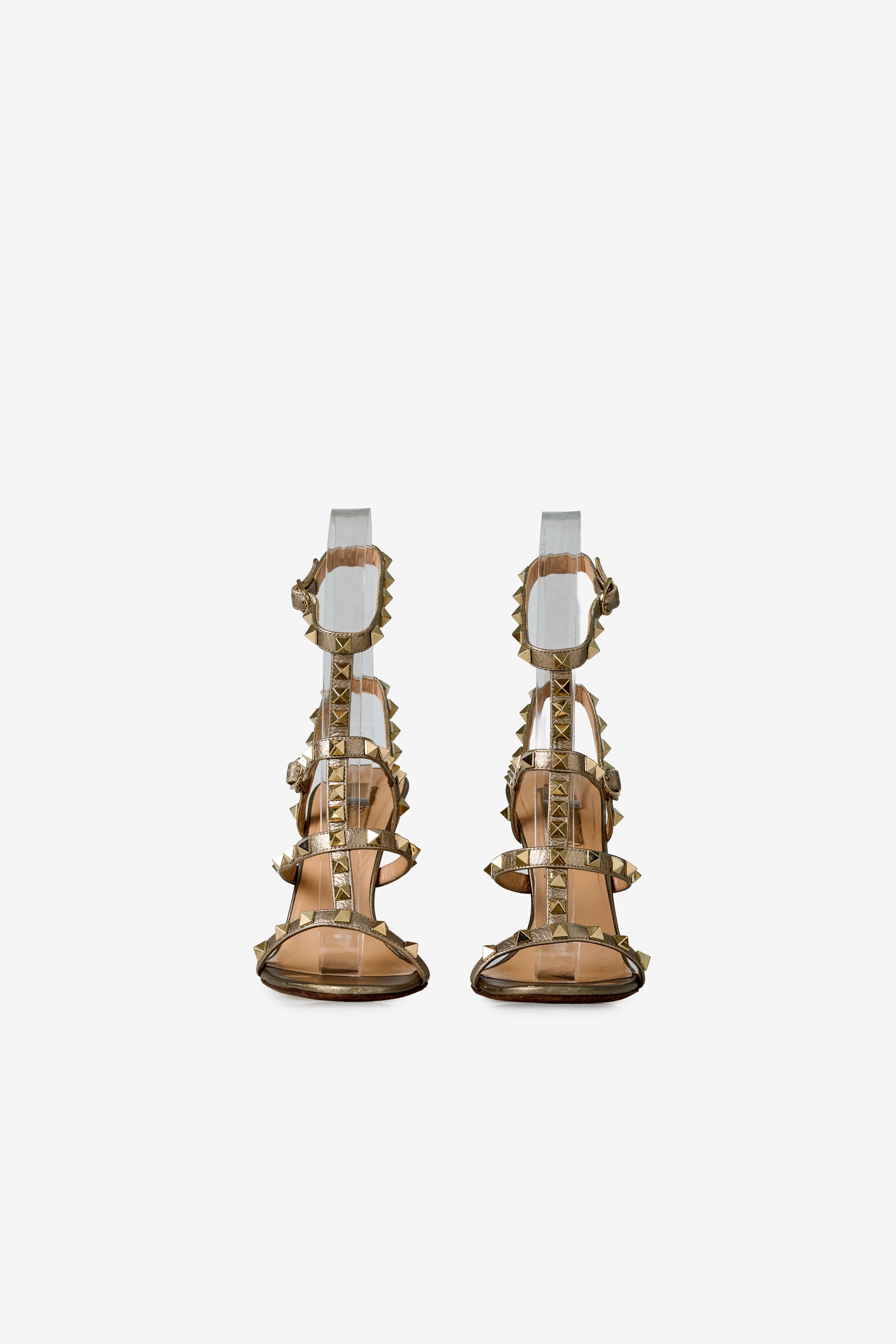 Rockstud Metallic Sandals