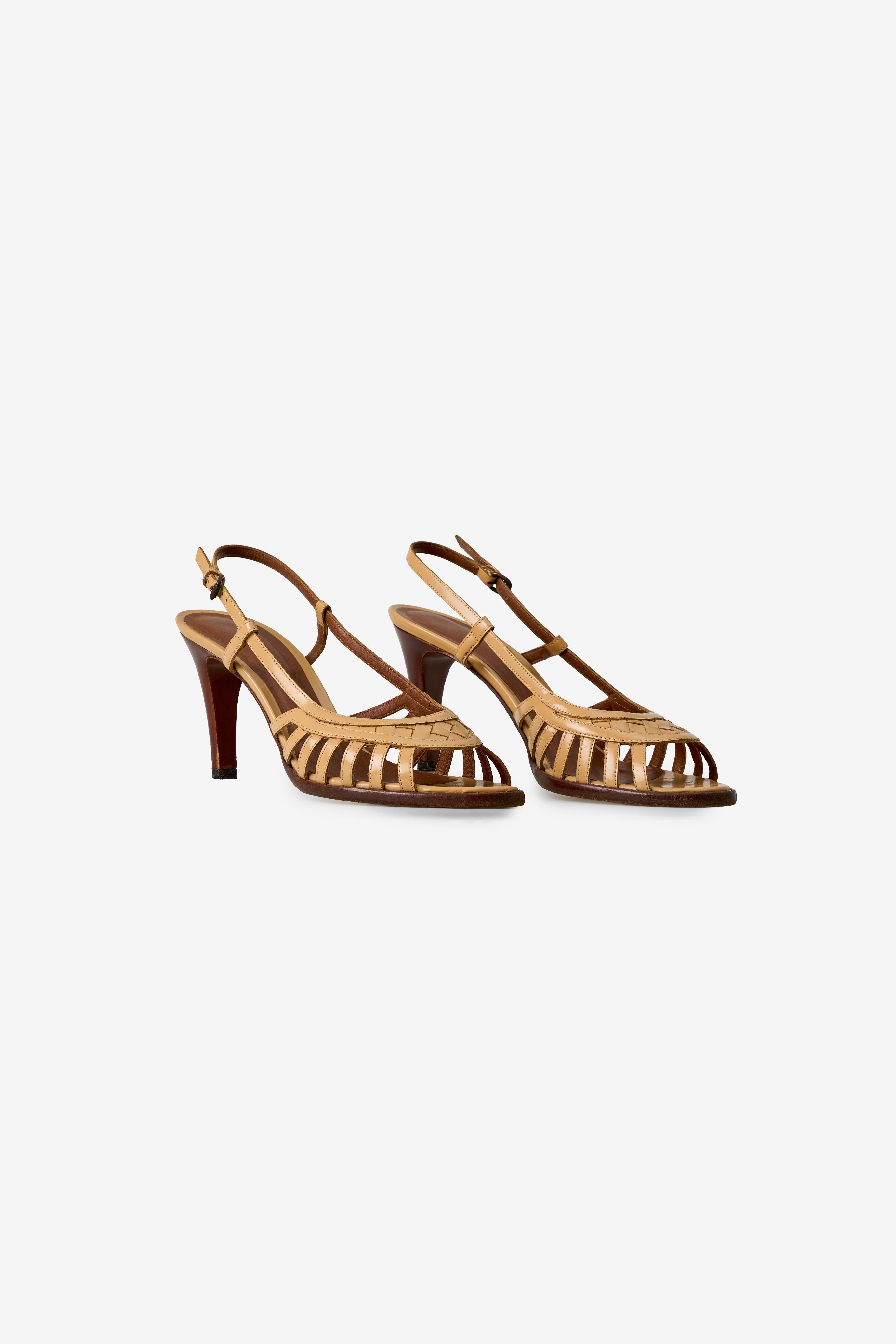 Bottega Veneta Intrecciato Cage Slingback