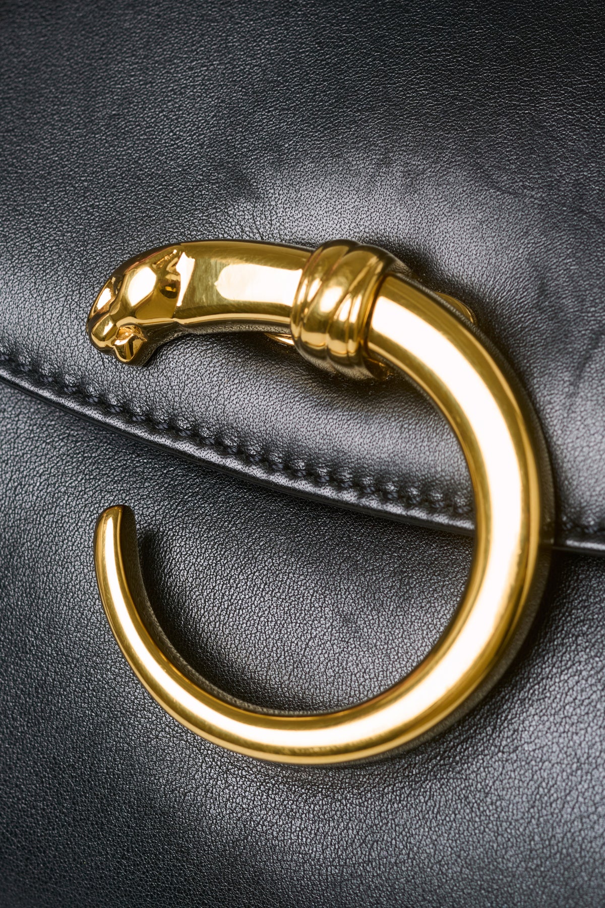 Cartier Vintage Panthère Leather Clutch Bag (Circa 1990)