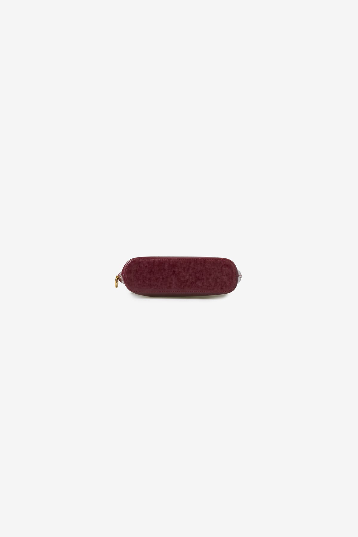 Vintage Must de Cartier Burgundy Leather Cosmetic Pouch