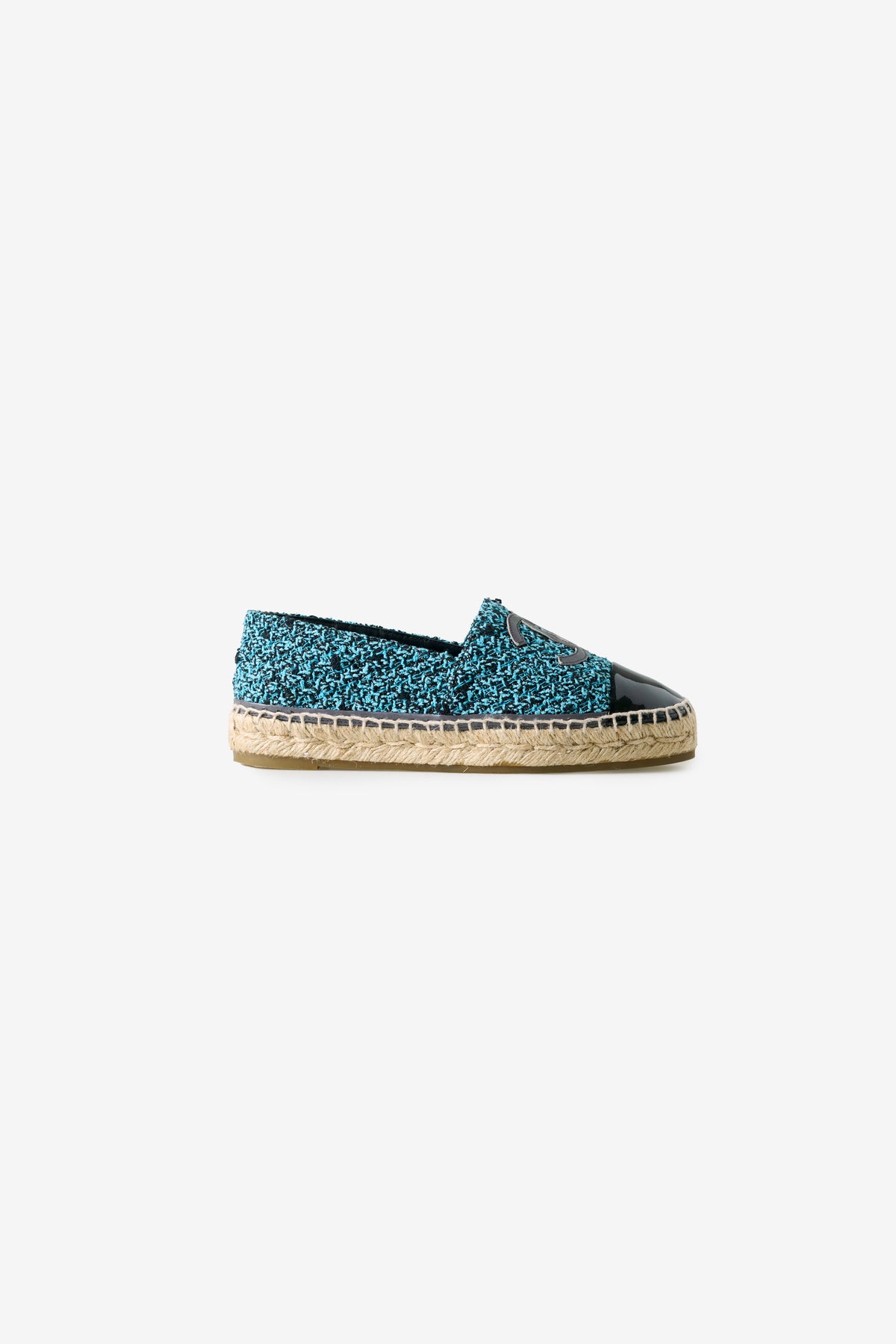 Tweed CC Espadrille Flat